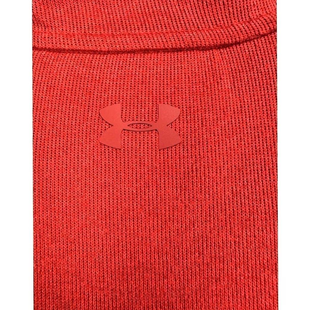 Under Armour Under Armour Sweatshirt Pullover Mens XL ColdGear Red Orange 1/4 Zip Logo Knit Polyester Size US XL / EU 56 / 4 - 5 Thumbnail