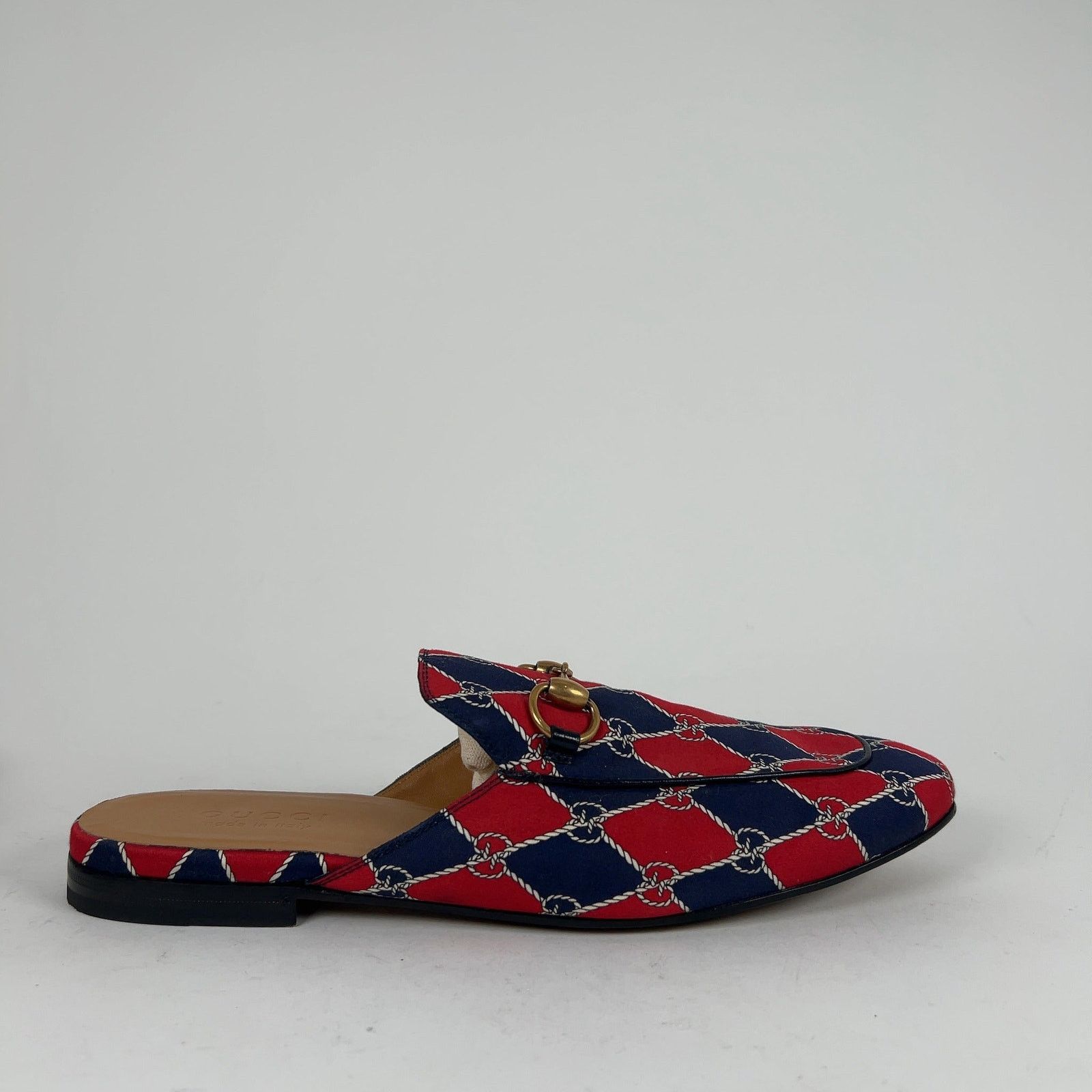 Gucci Gucci Rhombus GG Horsebit Princetown Mules Size US 8 / EU 41 - 1 Thumbnail