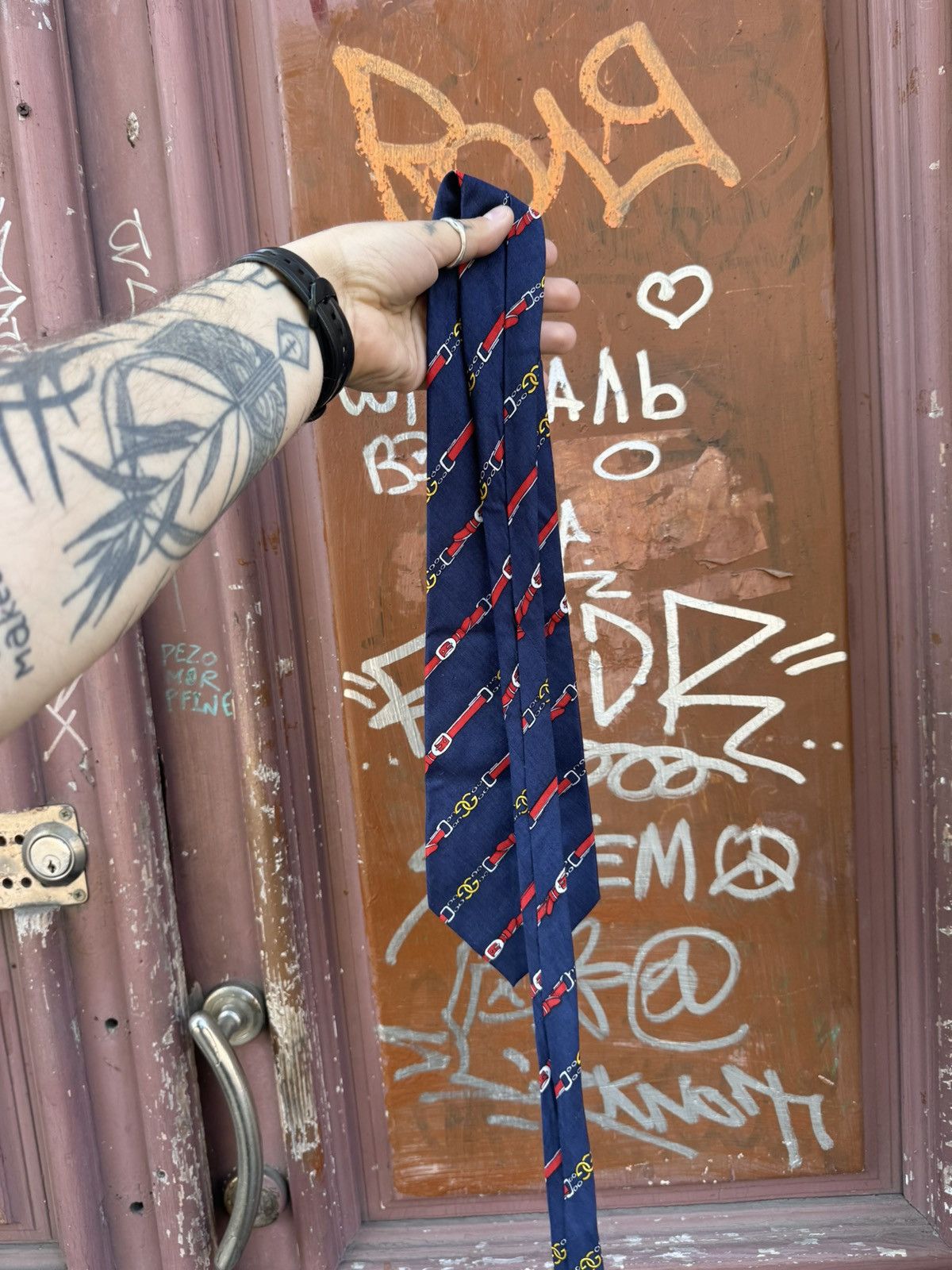 Gucci Gucci vintage tie Size ONE SIZE - 7 Thumbnail