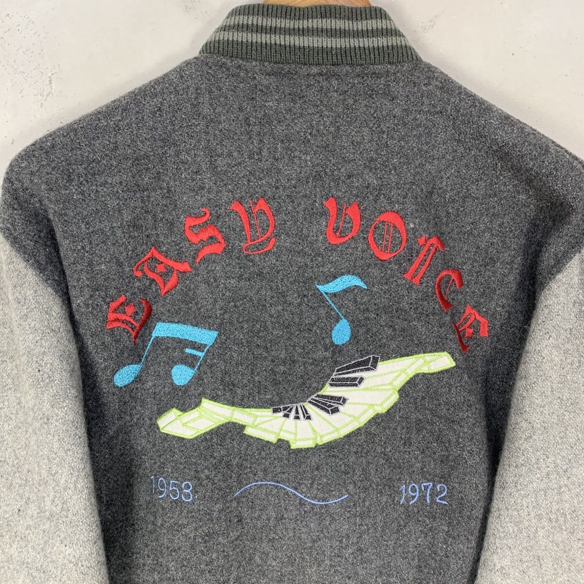 Vintage Vintage Easy Voice Embroidered StreetWear Varsity Jacket Size US M / EU 48-50 / 2 - 9 Thumbnail