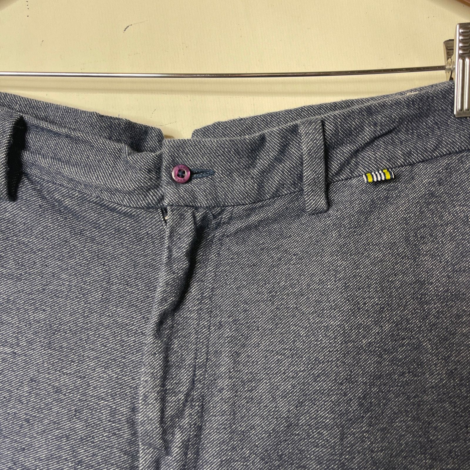 Kardo Kardo men blue Bermuda 9” inseam cotton shorts sz M Size US 32 / EU 48 - 6 Thumbnail