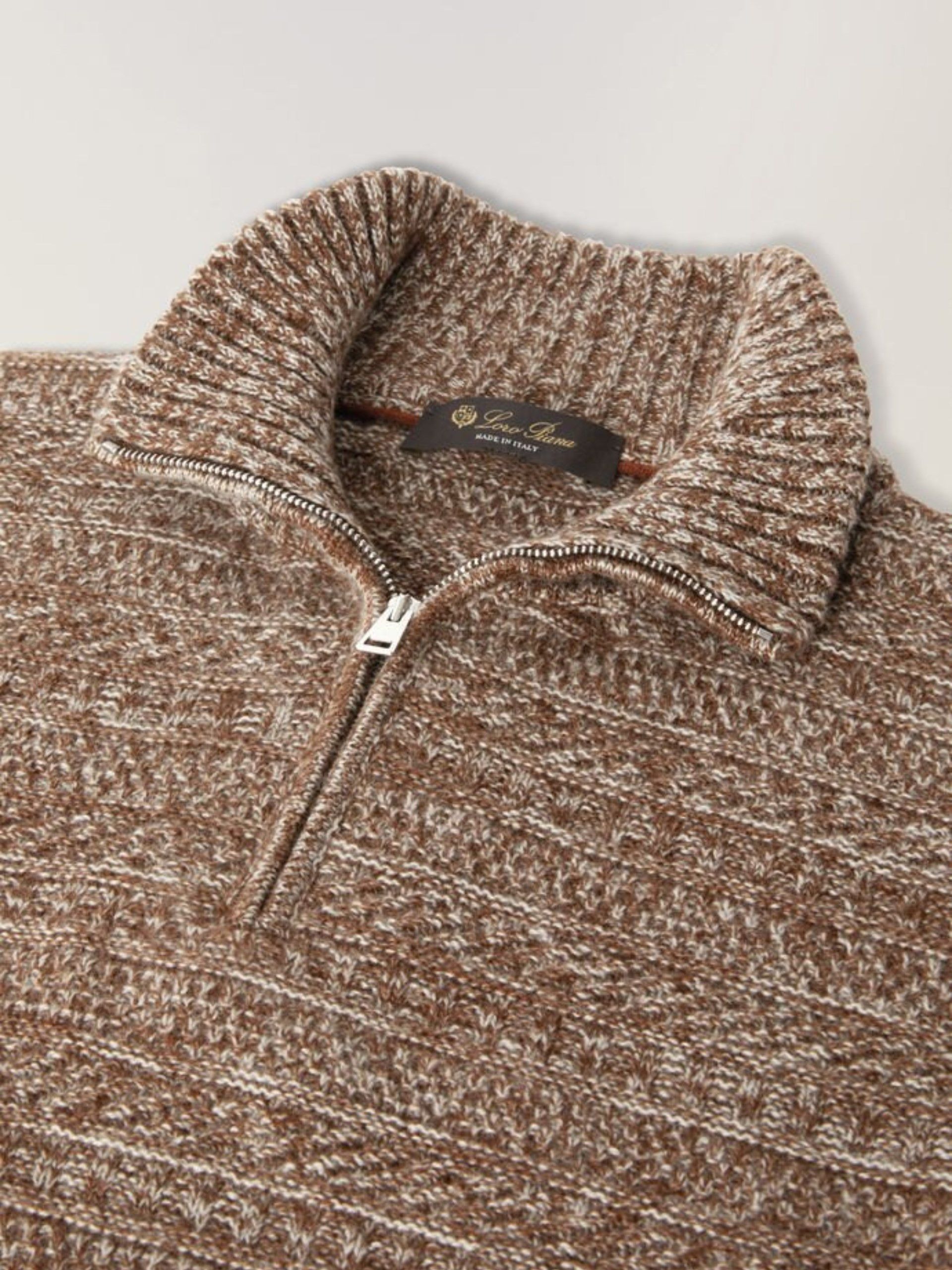 Loro Piana o1w1db10724 Lima Pullover Cashmere Sweater in Light Brown Size US S / EU 44-46 / 1 - 7 Thumbnail