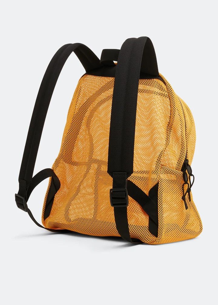 Saint Laurent Paris o1bcso1str1225 Size: OS/Slp Backpack In Mesh in Yellow Size ONE SIZE - 2 Thumbnail
