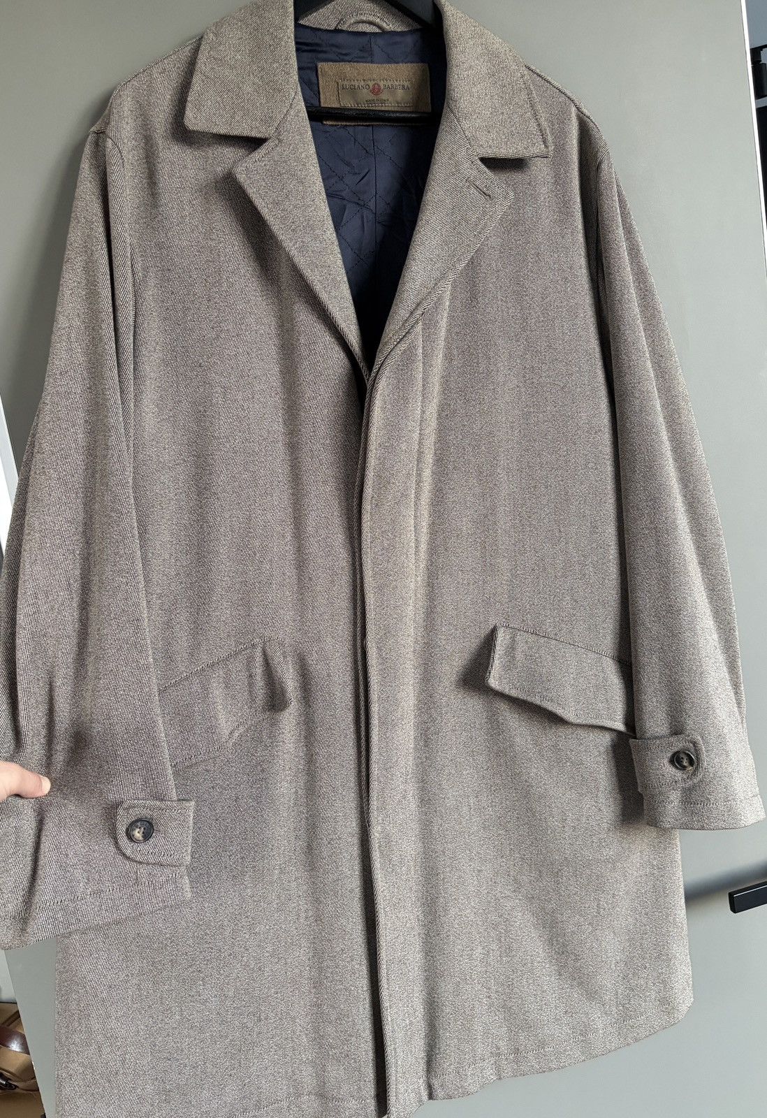 Luciano Barbera Luciano Barbera Luxury Wool Beige Coat Size US M / EU 48-50 / 2 - 9 Thumbnail