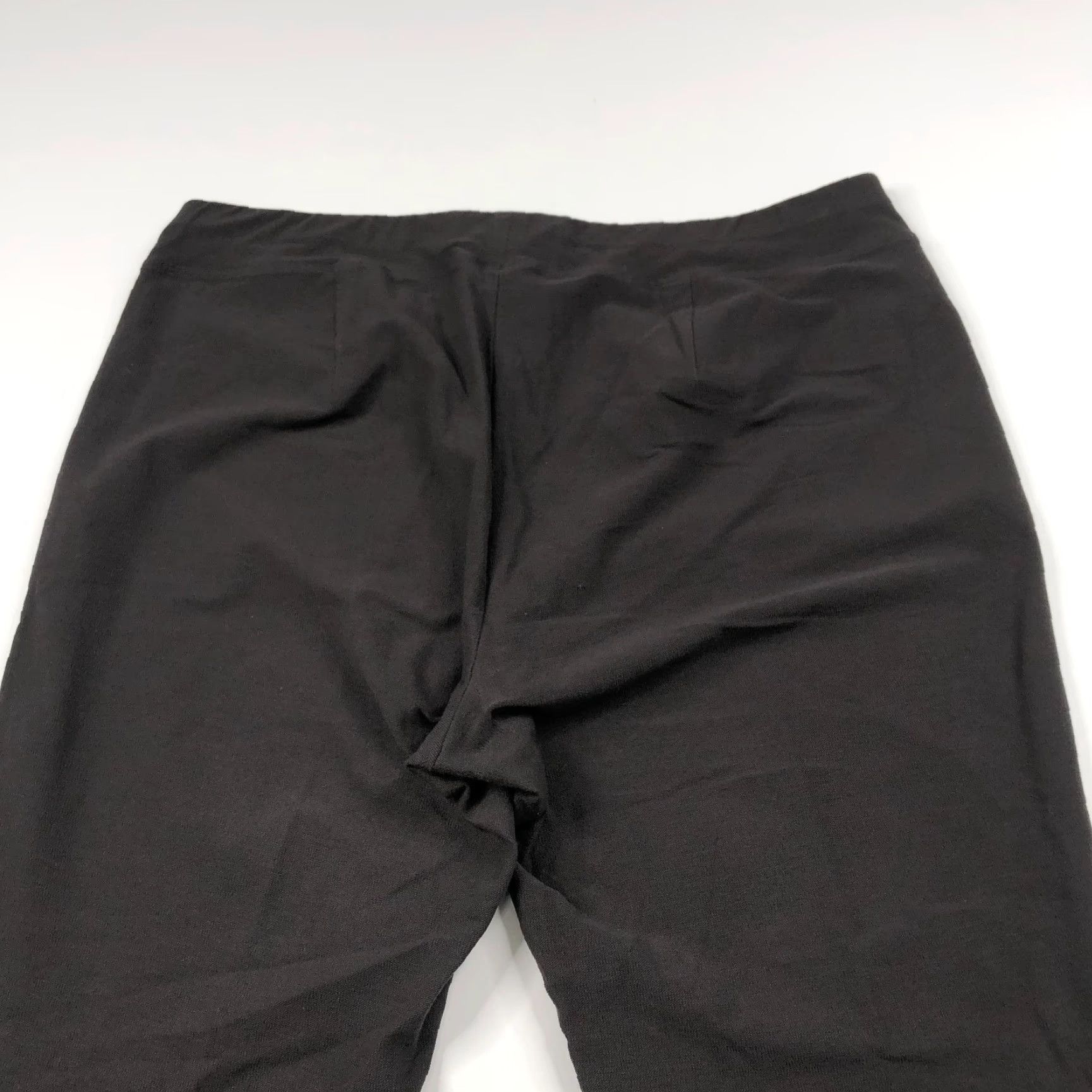 Eileen Fisher Eileen Fisher Crepe Pull On Medium Gray Pants Mid Rise Viscose Nylon Lycra 32W 26L 26 Inseam Regular Front Flat Pockets Women's Pants Shirt? Size 32" / US 10 / IT 46 - 2 Thumbnail