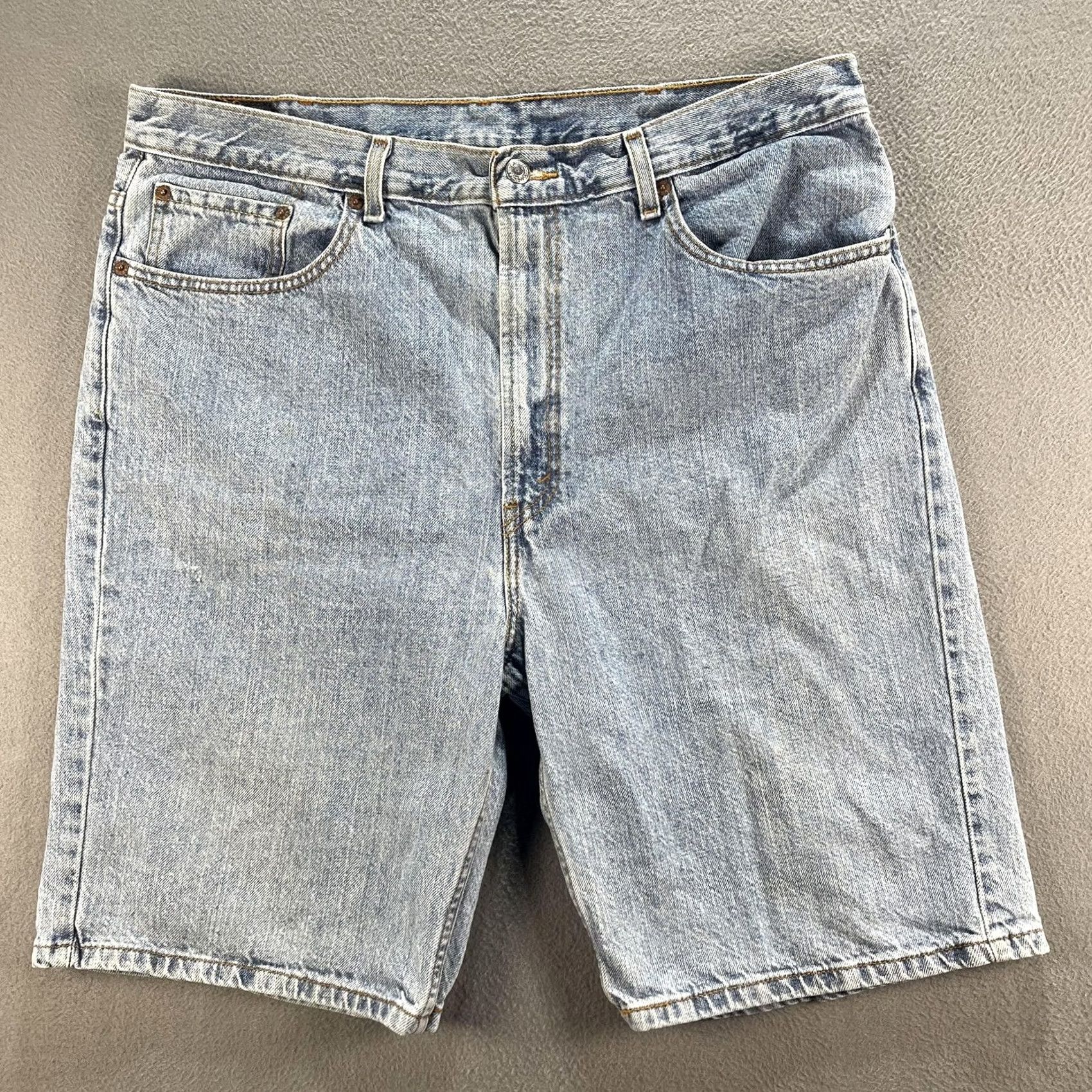 Levi's Levi’S 505 Shorts Mens 40 Blue Denim Regular Fit Casual Classic Size US 40 / EU 56 - 2 Thumbnail