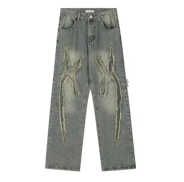 Japanese Brand Washed Vintage Hip Hop Retro Jeans Pants Y2k Size US 32 / EU 48 - 1 Thumbnail