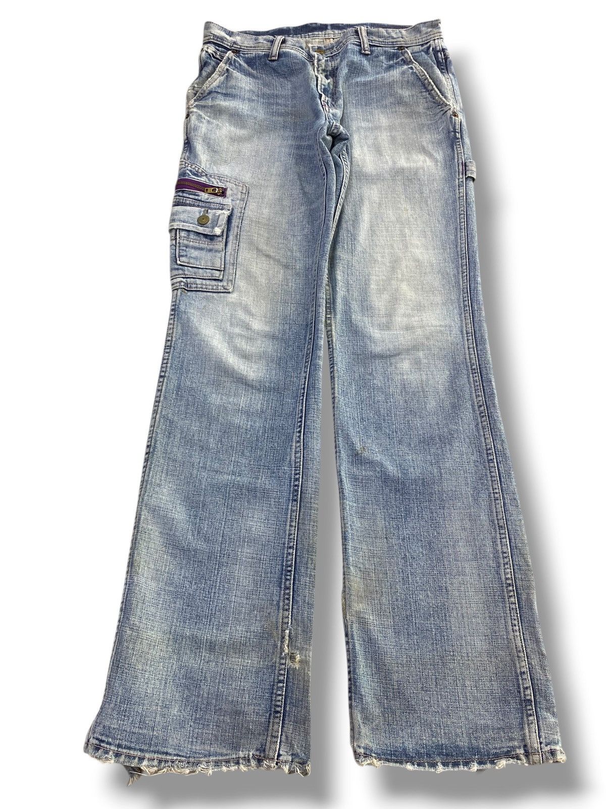 Japanese Brand Japanese Brand Back Carpenter Style Wide Leg Jeans Size US 30 / EU 46 - 1 Thumbnail