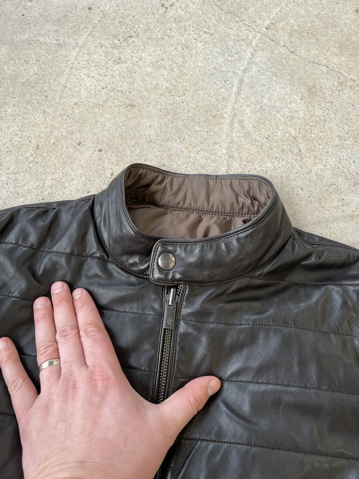 Massimo Dutti Massimo Dutti Leather Double Sided Jacket Size US M / EU 48-50 / 2 - 2 Thumbnail