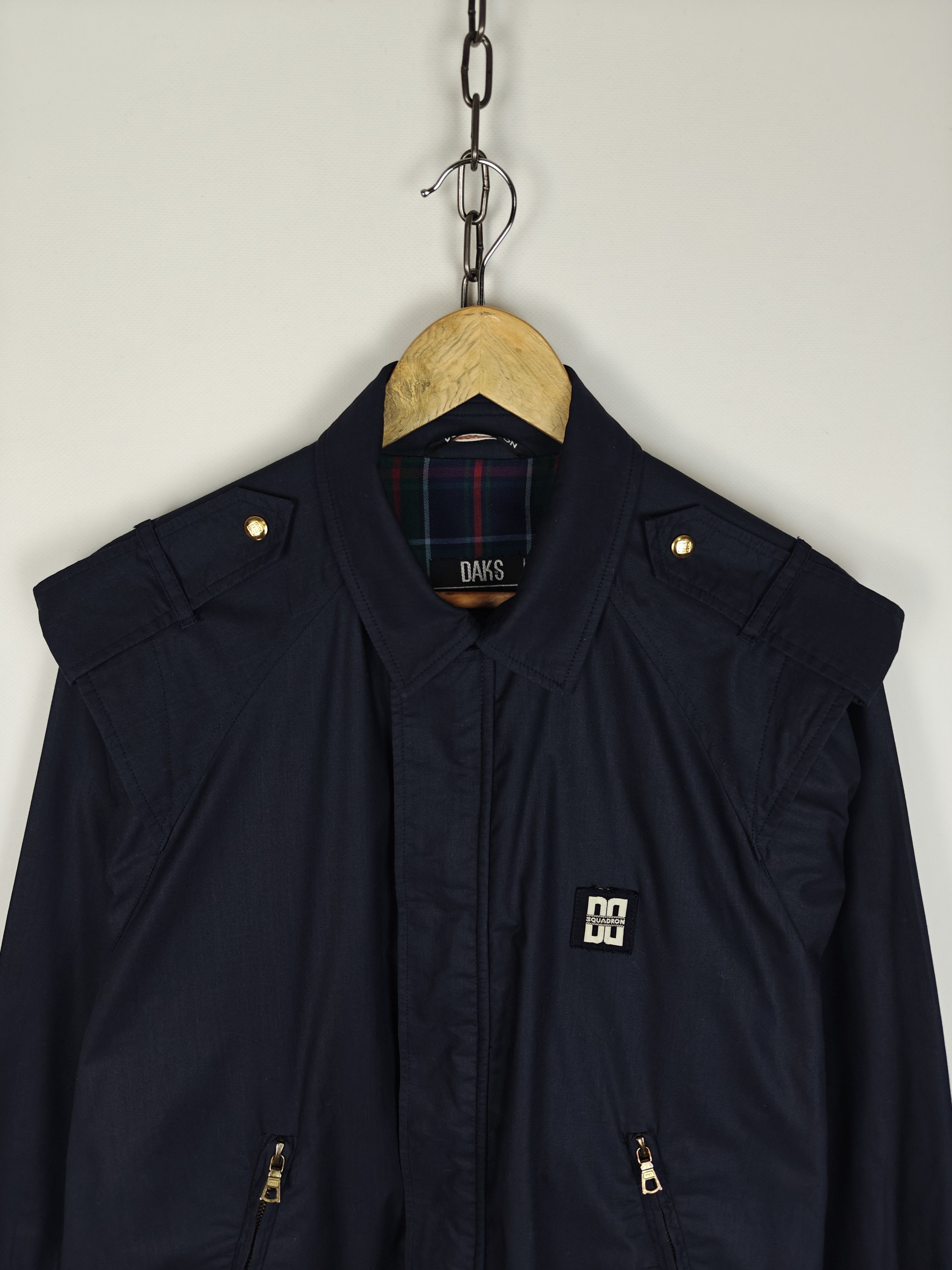 DAKS DAKS Squadron VTG Jacket Zip England Blue XL Size US XL / EU 56 / 4 - 2 Thumbnail