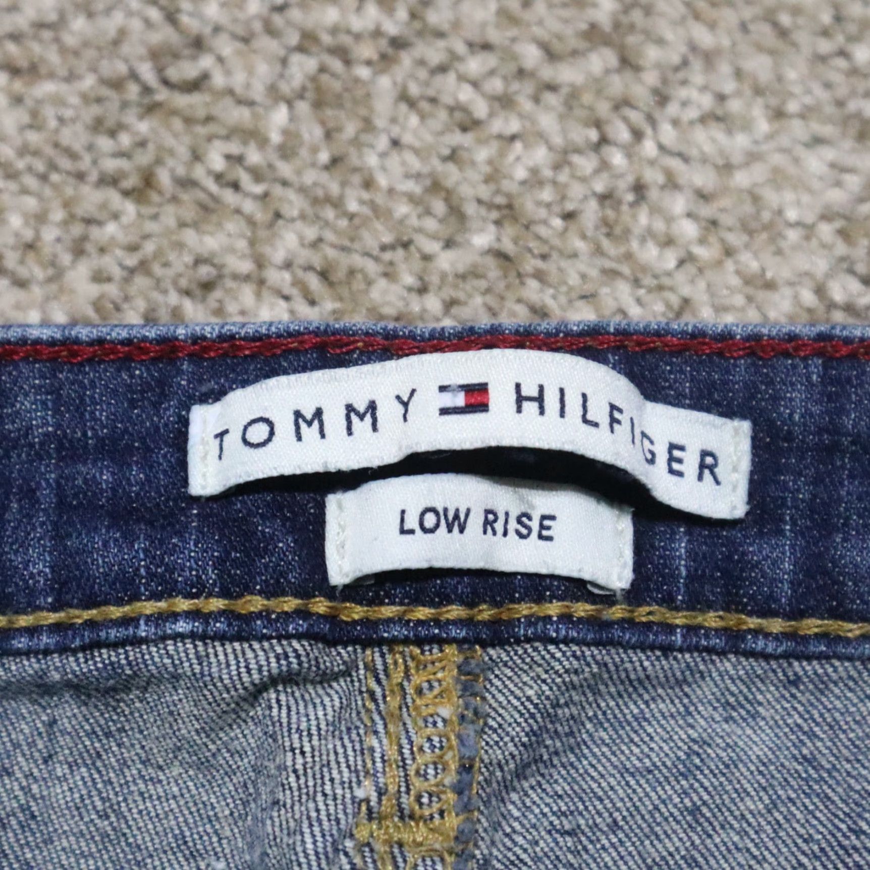 Tommy Hilfiger VINTAGE Tommy Hilfiger Jeans Bootcut Flap Pocket Stretch Low Rise Women's 8R Blue 5-Pocket Design Denim Cotton Spandex Size 30" / US 8 / IT 44 - 3 Thumbnail
