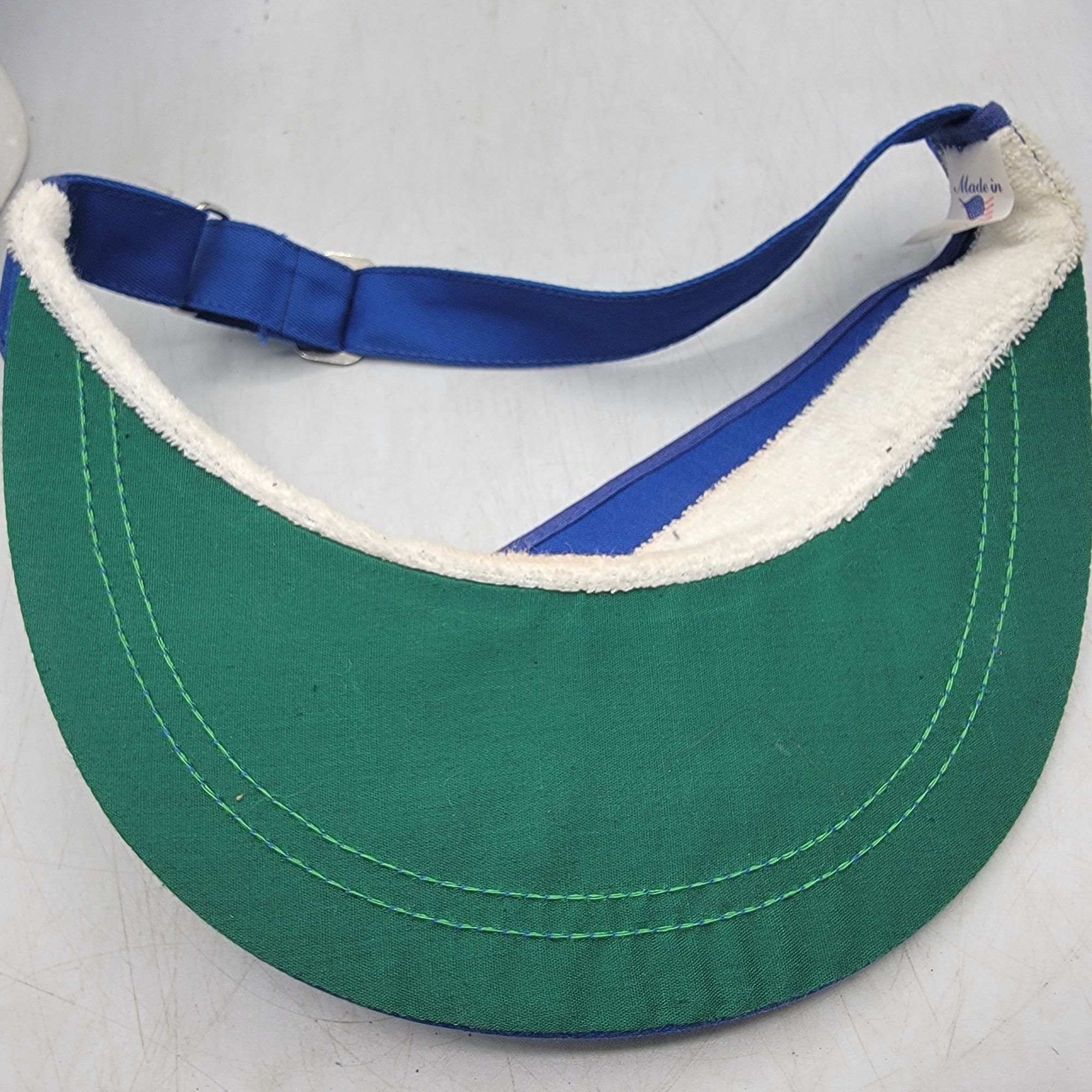 Other × Vintage Vintage Vanity Fair Blue Adjustable Sun Visor Hat Casual Out Size ONE SIZE - 7 Thumbnail