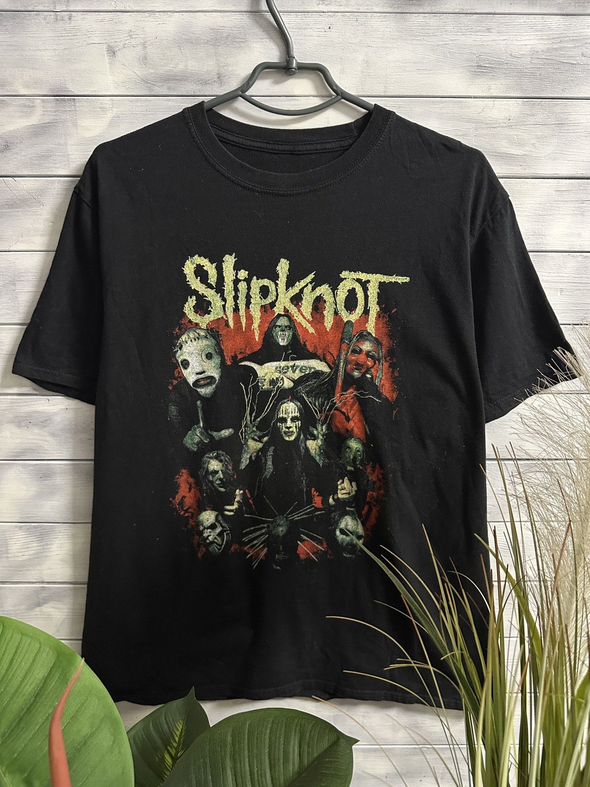 Band Tees Rare T-Shirt Slipknot Rock Y2K Style. Size US L / EU 52-54 / 3 - 1 Thumbnail
