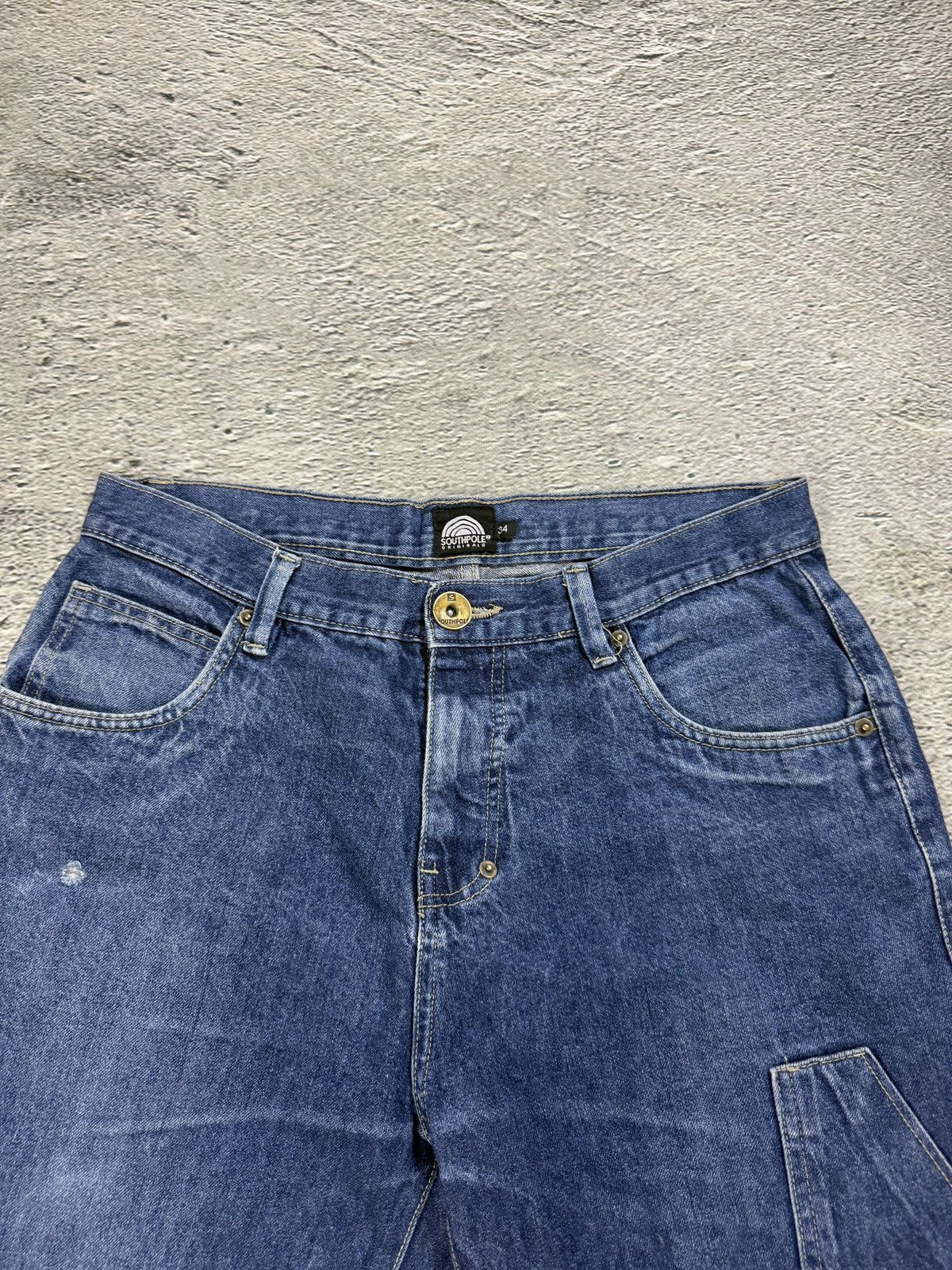 Southpole Southpole Jeans vintage big logo skate hip hop denim pants Size US 34 / EU 50 - 8 Thumbnail