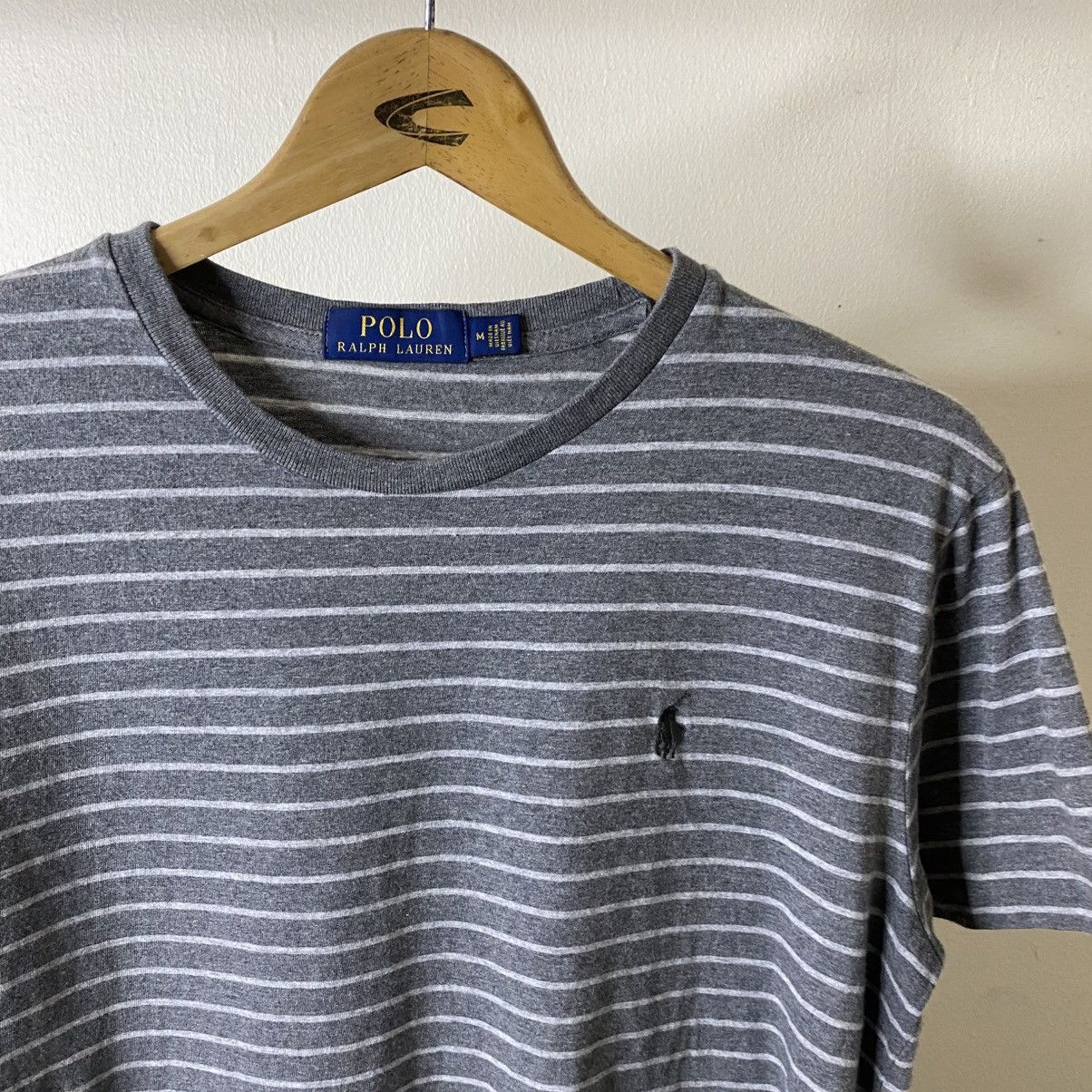 Polo Ralph Lauren Vintage Polo Ralph Lauren Stripes T Shirt Size US M / EU 48-50 / 2 - 2 Thumbnail