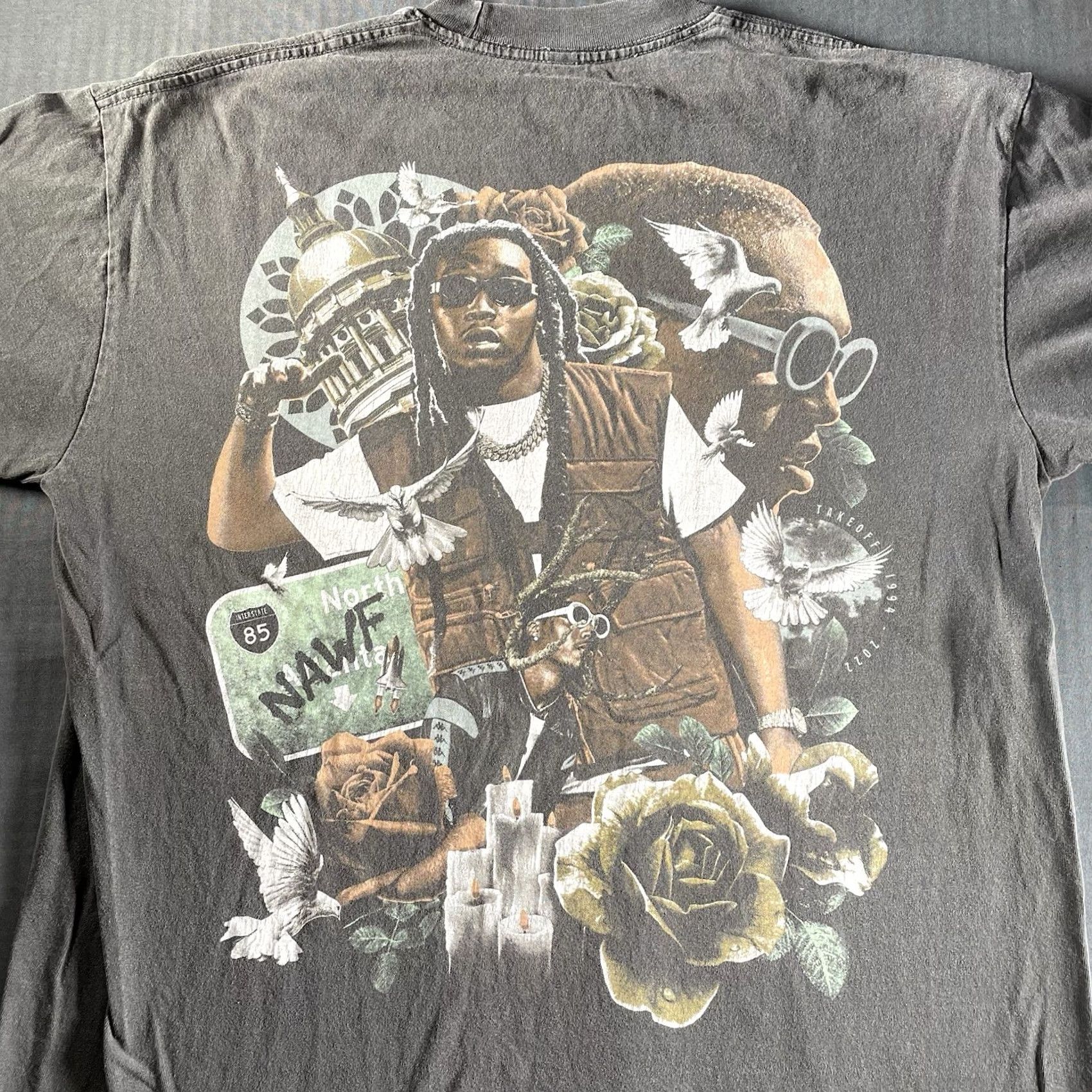 Vintage Rody Knows Best Shirt Men L Gray Best T-Shirt Mens Migos Takeoff Memorial Size US L / EU 52-54 / 3 - 2 Thumbnail