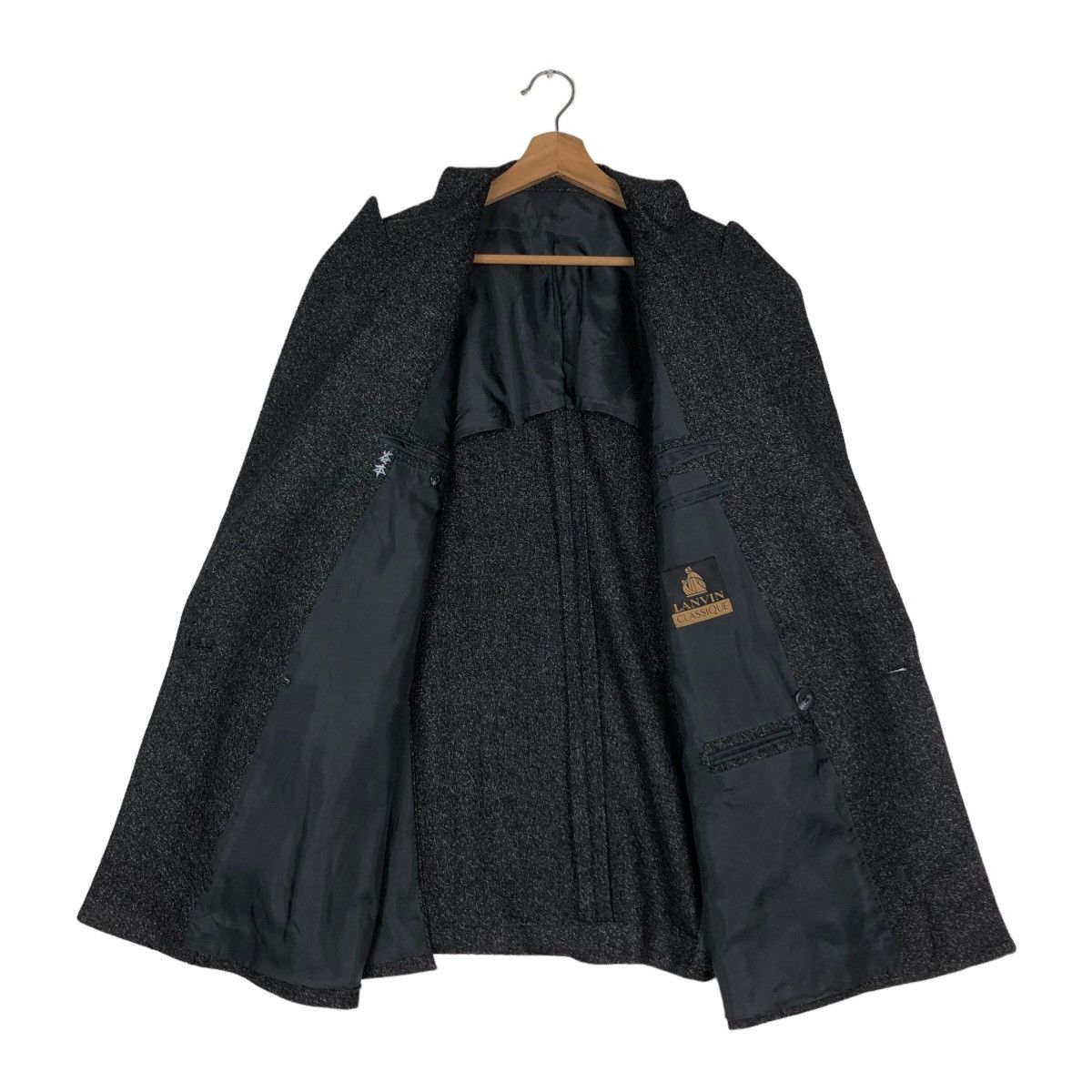 Japanese Brand 🔥Vintage Wool Jacket Lanvin Classique Double Breast Size US M / EU 48-50 / 2 - 13 Thumbnail