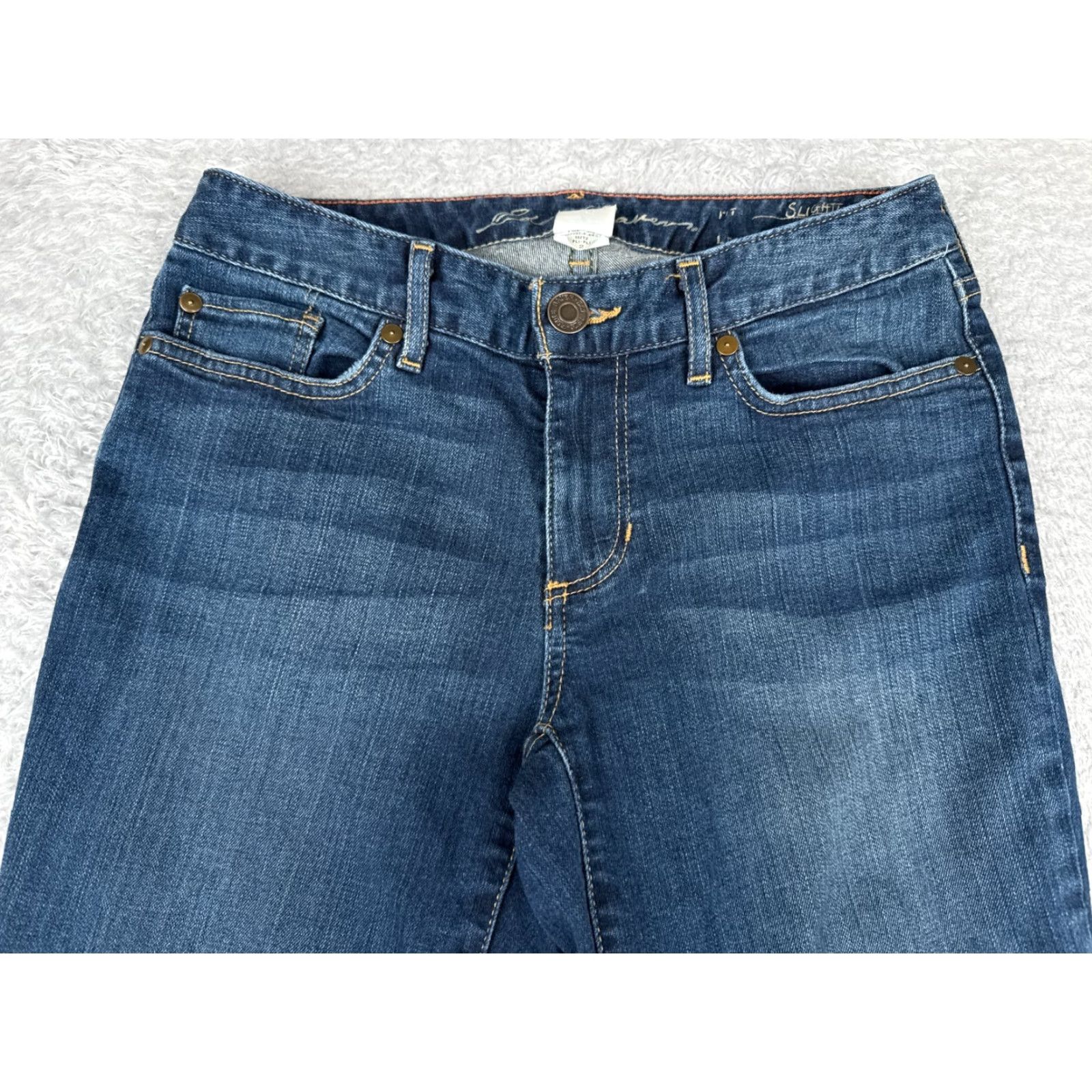 Eddie Bauer VINTAGE Eddie Bauer Jeans Womens 8 Blue Denim Slightly Curvy Bootcut Low Rise 27x31 Size 30" / US 8 / IT 44 - 4 Thumbnail