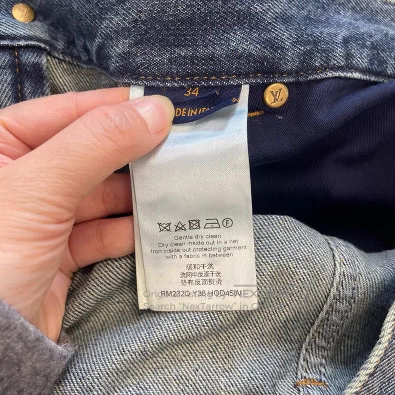 Louis Vuitton Louis Vuitton Embossed presbyopic jeans Size US 34 / EU 50 - 4 Thumbnail