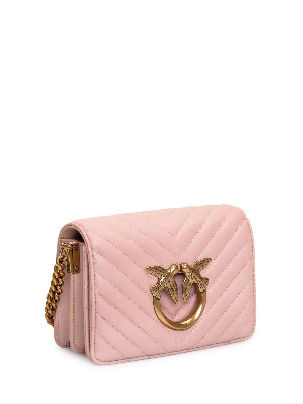 Pinko o1s22i1n0824 Size: OS / Love Click Mini Chevron Bag in Pink Size ONE SIZE - 3 Thumbnail
