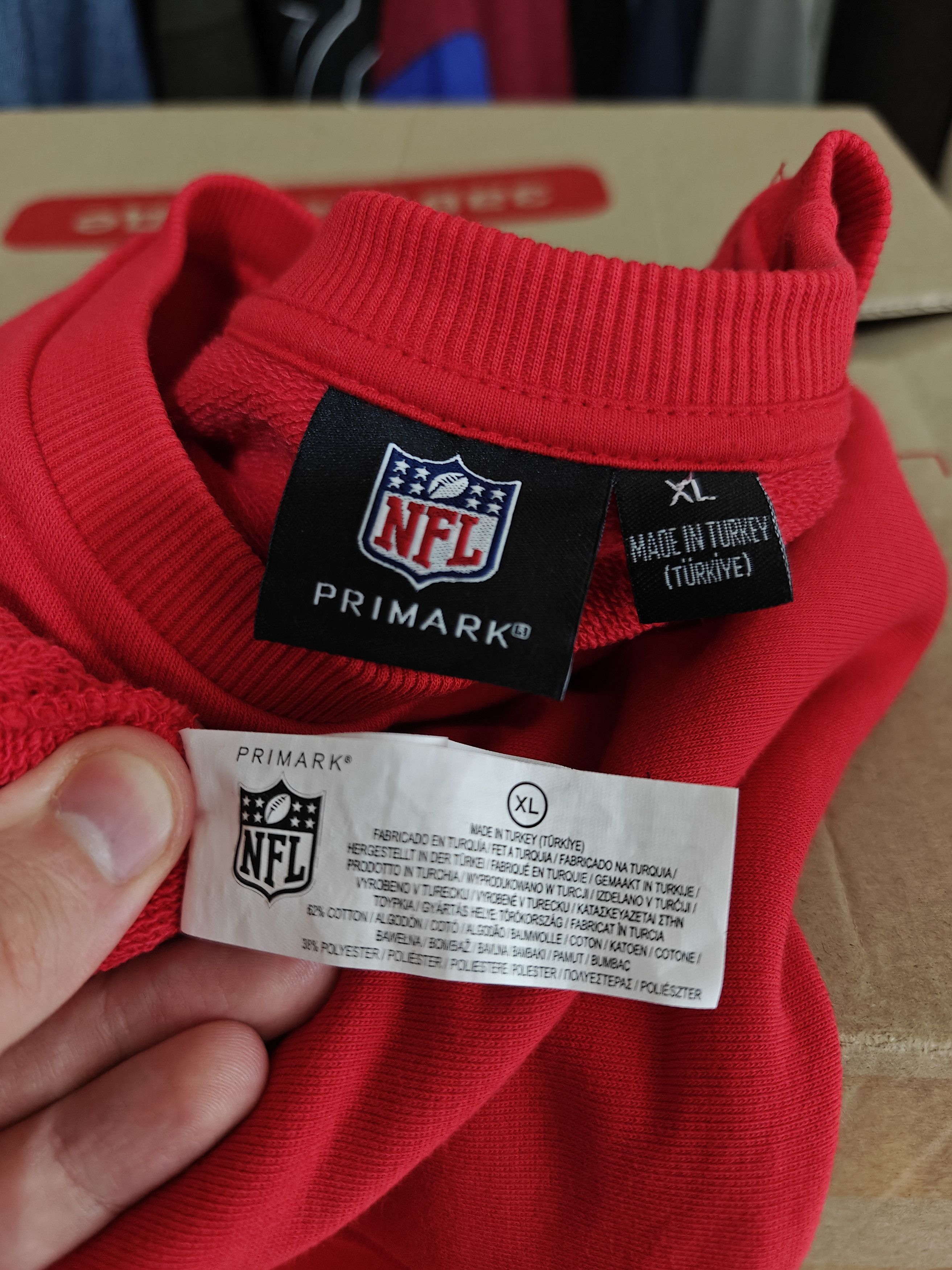 NFL NFL Chiefs Kansas City Sweatshirt Center Logo Red XL Size US XL / EU 56 / 4 - 8 Thumbnail