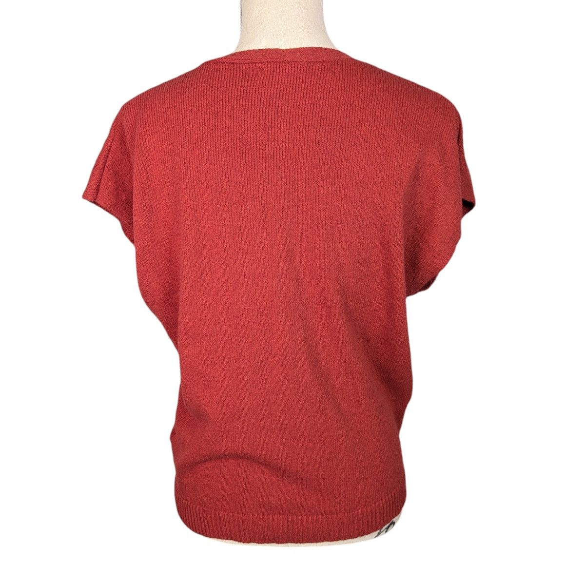 Joie Joie Alenah Twist Front Knit Sweater Rust Red Pullover Size L / US 10 / IT 46 - 2 Thumbnail