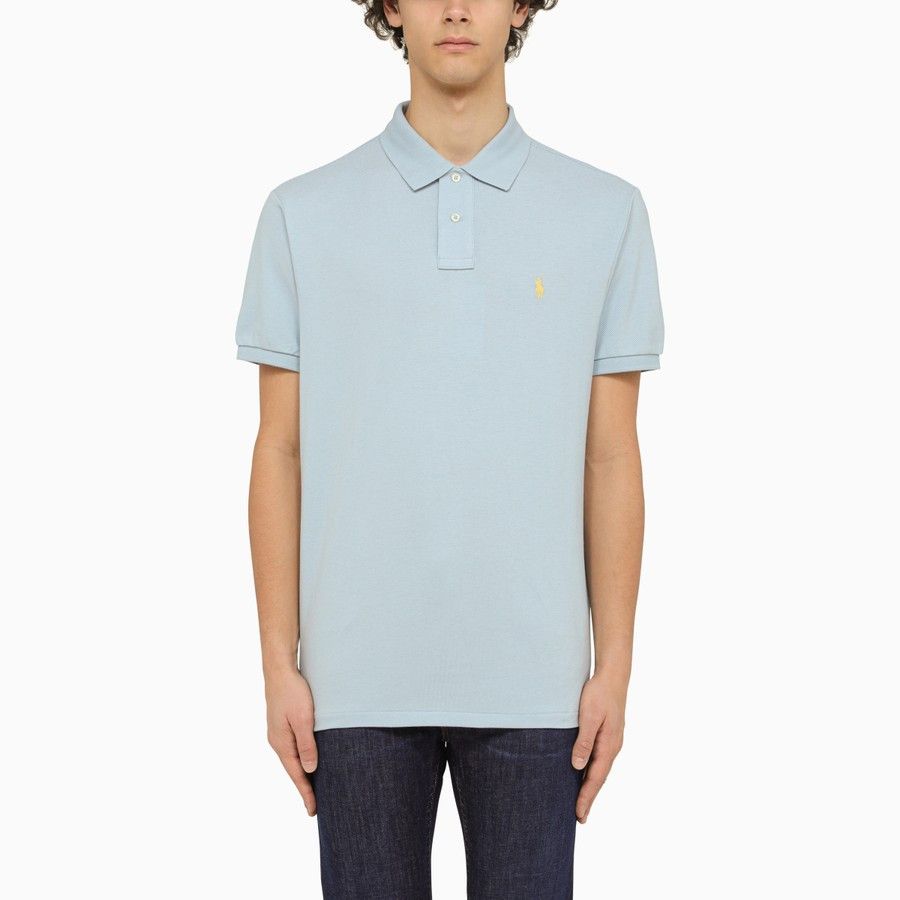 image of Polo Ralph Lauren O1D2Blof0524 Polo Shirts In Alpine Blue, Men's (Size Small)