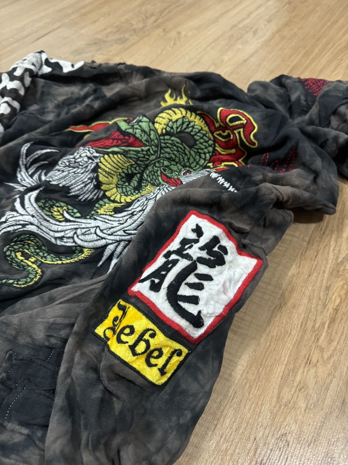 If Six Was Nine REBEL SPIRIT TIE DYE EMBROIDERY ZIPPER HOODIE Size US L / EU 52-54 / 3 - 4 Thumbnail