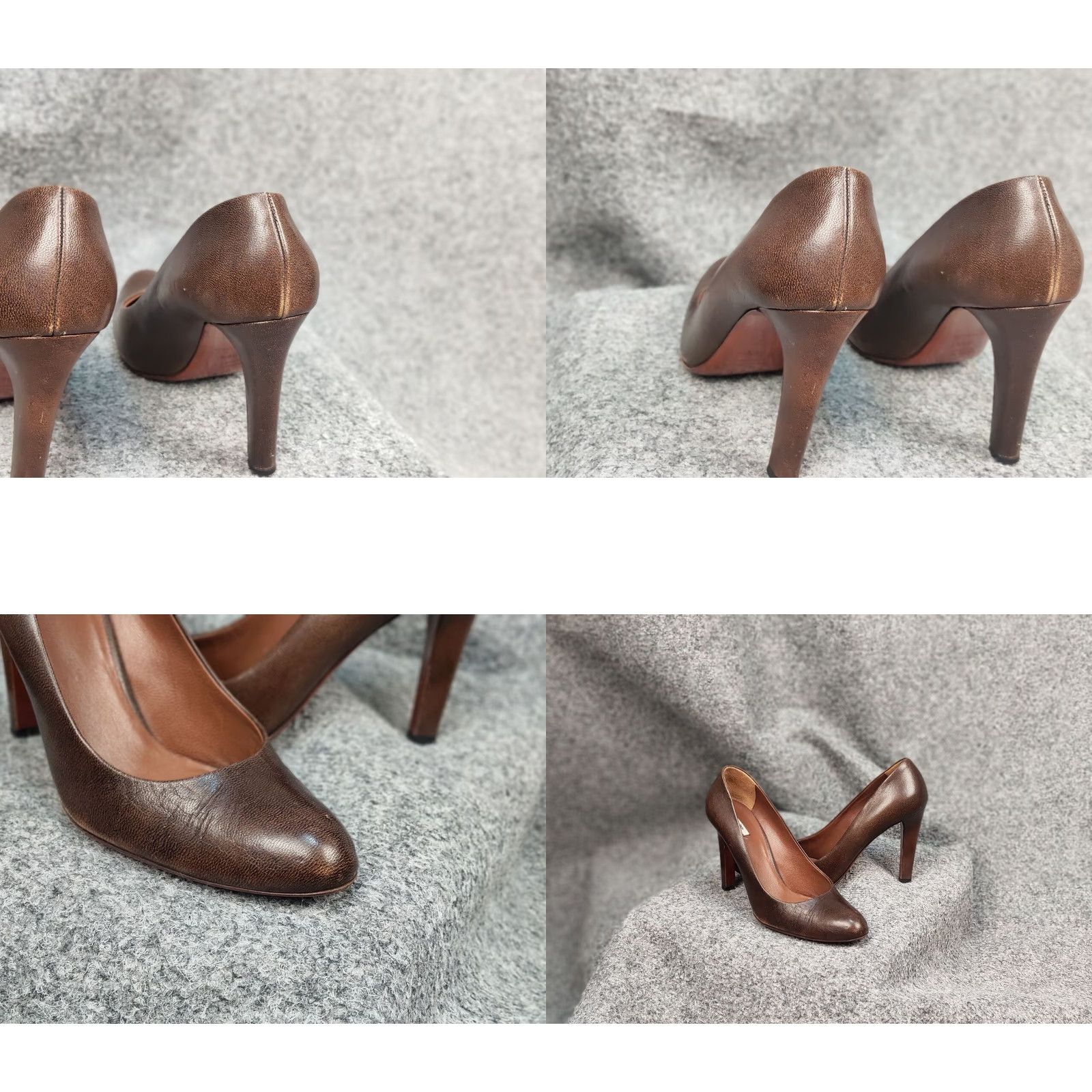 Miu Miu VINTAGE Miu Miu Design Leather Brown Retro Heels Women Size 39 1/2 Pump Stiletto Size US 9 / IT 39 - 10 Thumbnail