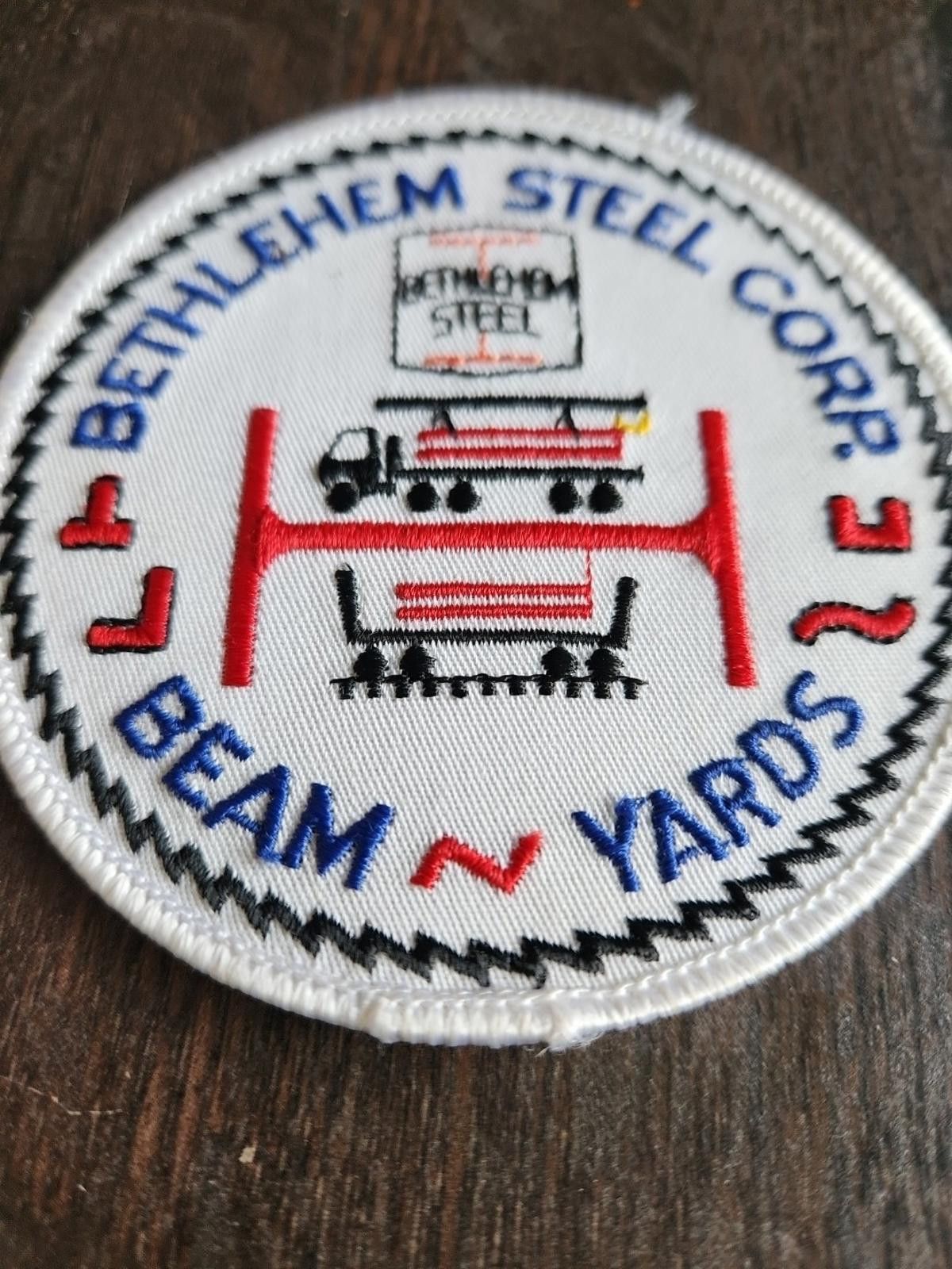 Designer Bethlehem Steel Corp Beam Yards Patch Vintage Rare Unused Size ONE SIZE - 5 Thumbnail