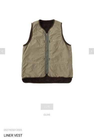 Visvim VISVIM CONTRARY DEPT LINER VEST OLIVE | Grailed