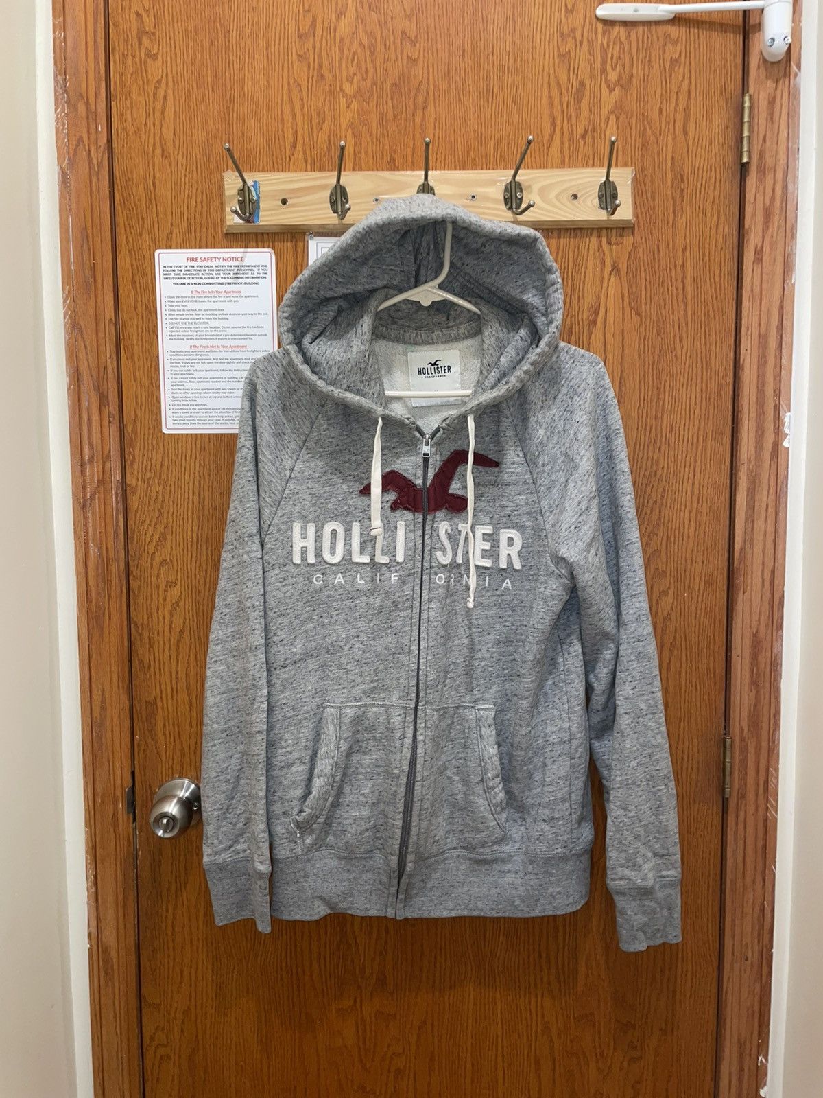 Hollister Light Grey Zip-up Hollister Hoodie Size M / US 6-8 / IT 42-44 - 1 Thumbnail