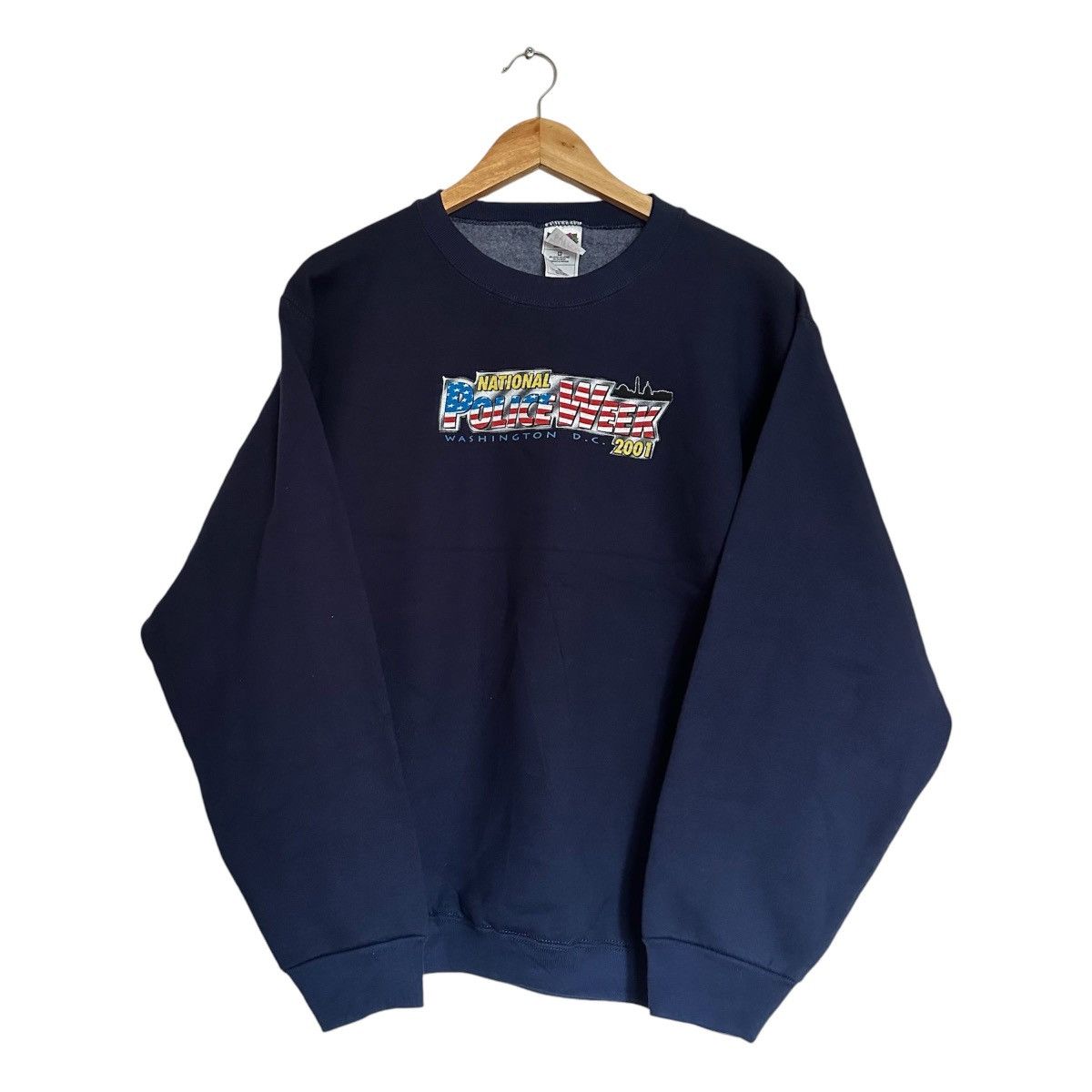 Vintage Vintage National Police Washington Crewneck 00’s Size US M / EU 48-50 / 2 - 1 Thumbnail