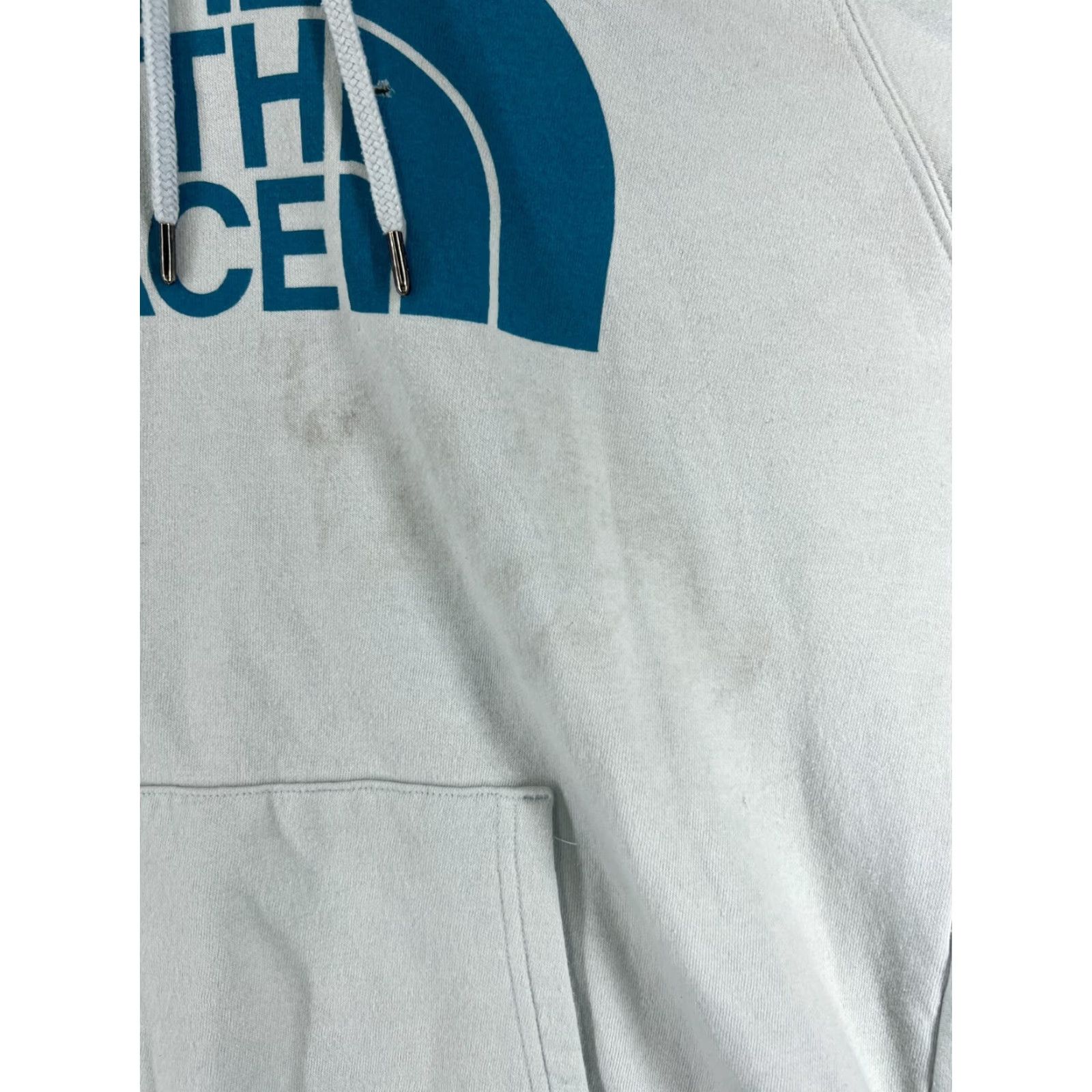 The North Face VINTAGE - The North Face Hoodie - Sweatshirt (Womens) - Large - Green - Logo - Pocket - Pullover - Cotton Blend - Regular Fit - All Seasons - Womens Size L / US 10 / IT 46 - 6 Thumbnail