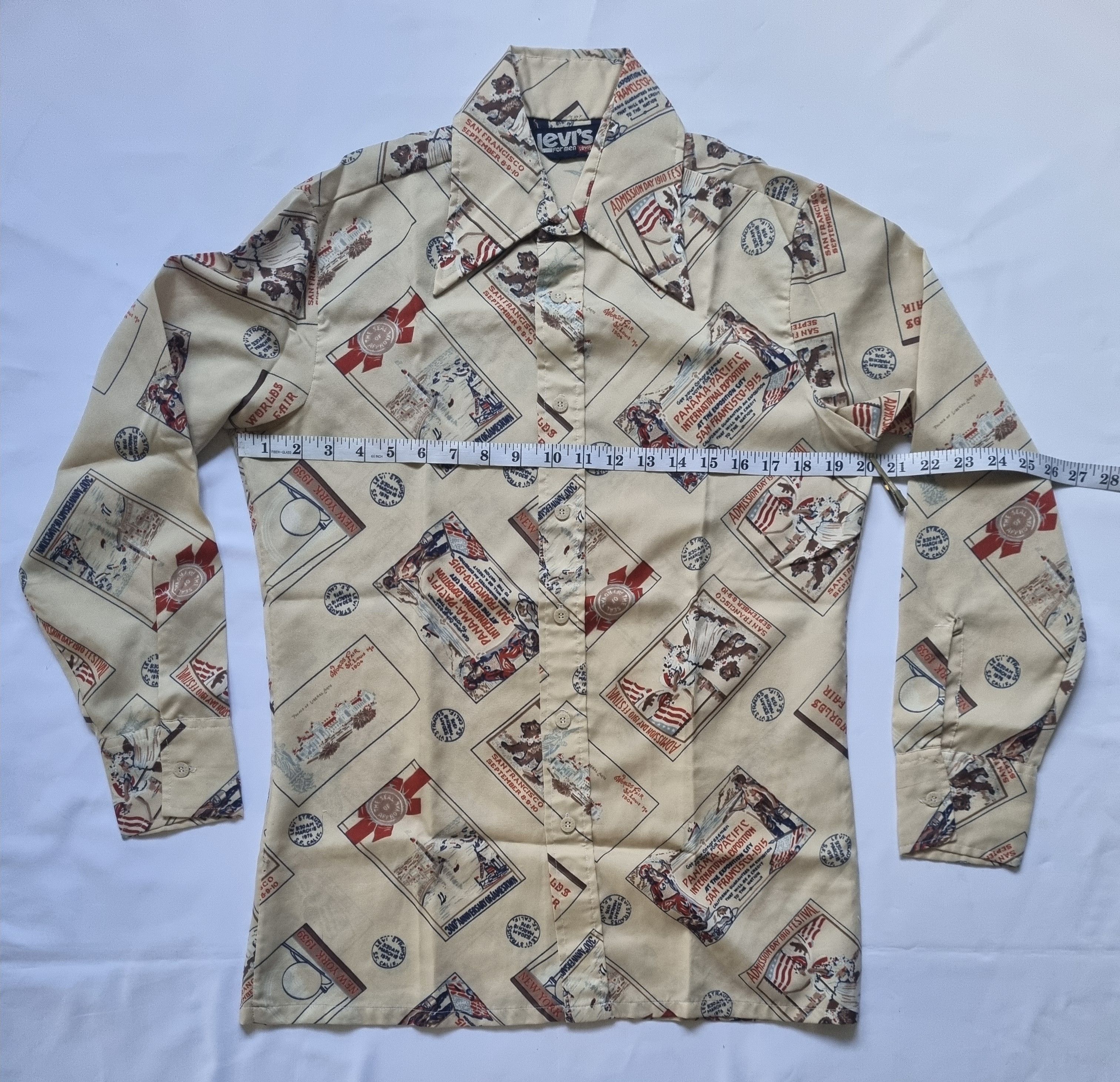 Levi's × Vintage Vtg Levi's Panama Pacific World Fair Casual Button Up Shirt Size US M / EU 48-50 / 2 - 3 Thumbnail