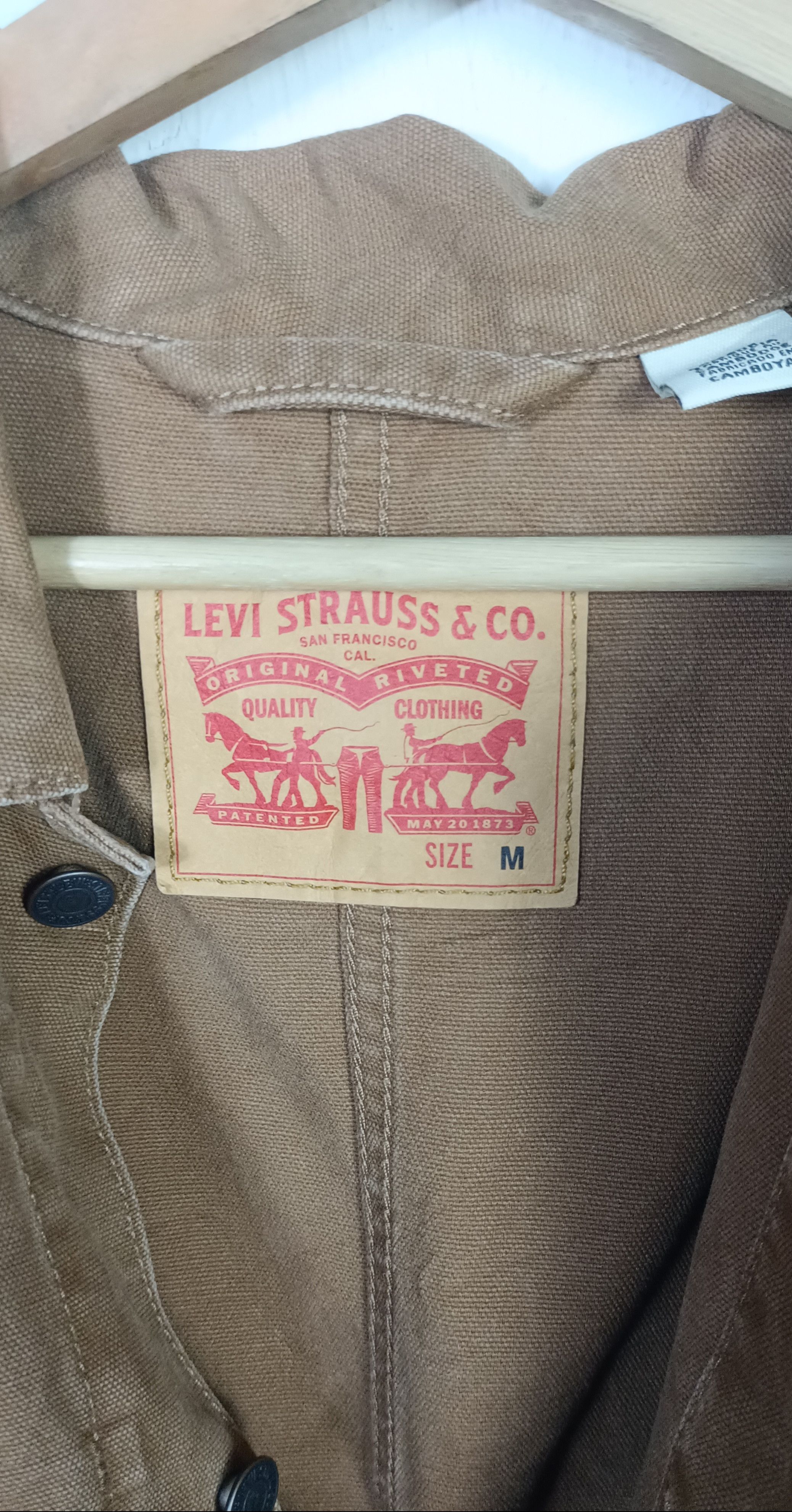 Levi's Levi's Cotton Canvas Trucker Jacket Size US L / EU 52-54 / 3 - 10 Thumbnail