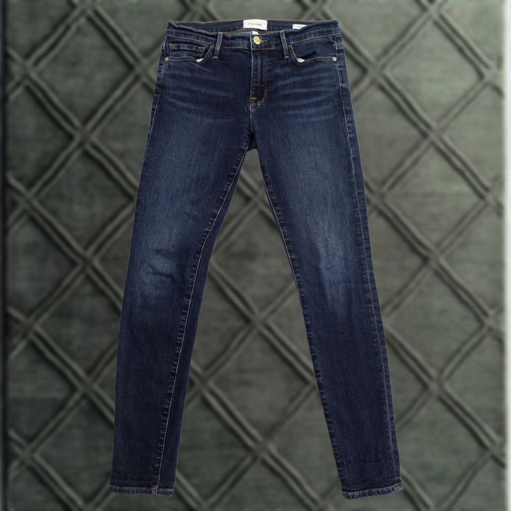 Frame FRAME Jeans Womens Size 27 Skinny Stretch Medium Wash Blue Size 27" / US 4 / IT 40 - 1 Thumbnail