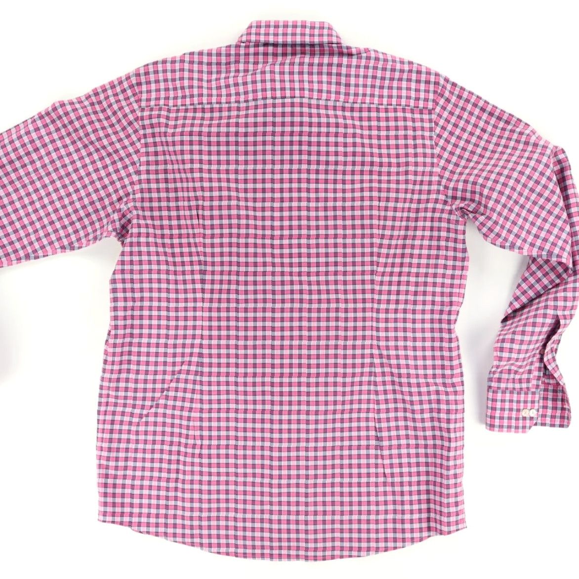 Eton Eton Contemporary Shirt Men L Pink Check Long Sleeve Button Up 44 17.5 Poplin Cotton Relaxed Size US L / EU 52-54 / 3 - 4 Thumbnail