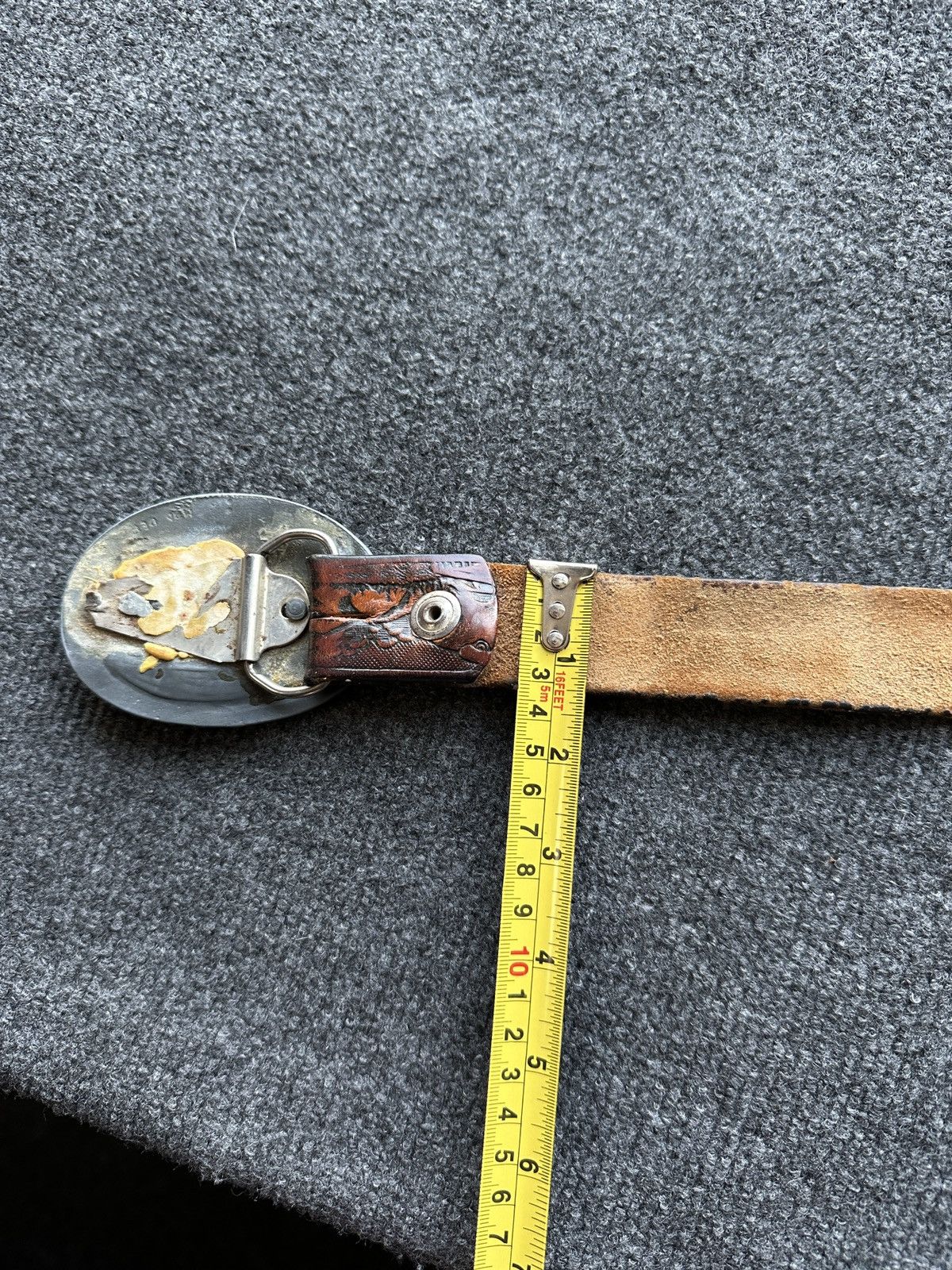 Other 🚨 LEATHER VNTG EL CHACO USA EAGLE MOTORCYCLE BELT RARE Size ONE SIZE - 13 Thumbnail