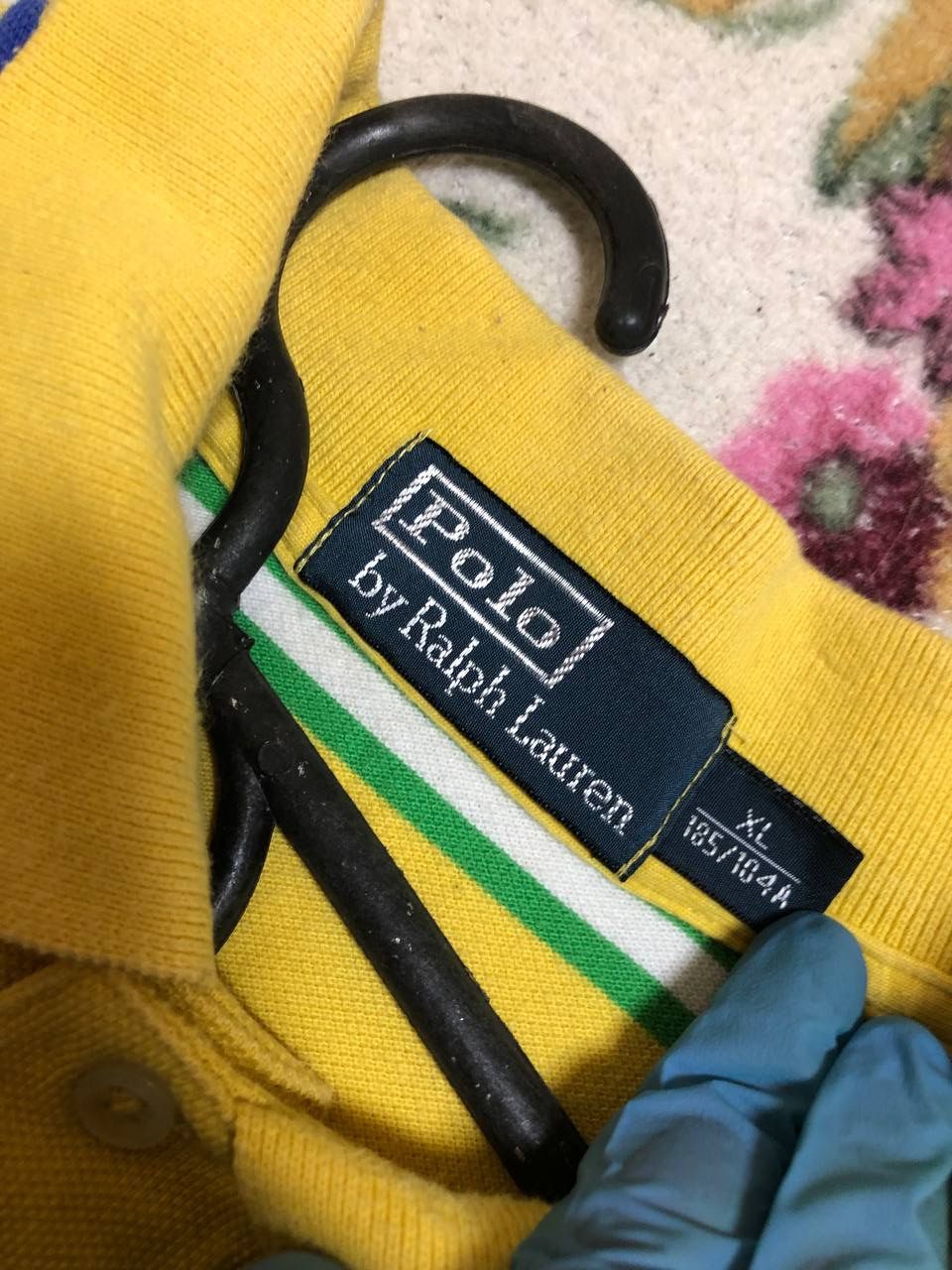 Polo Ralph Lauren Polo Ralph Lauren Yellow Stripe Cotton Polo Men's Size US XL / EU 56 / 4 - 2 Thumbnail