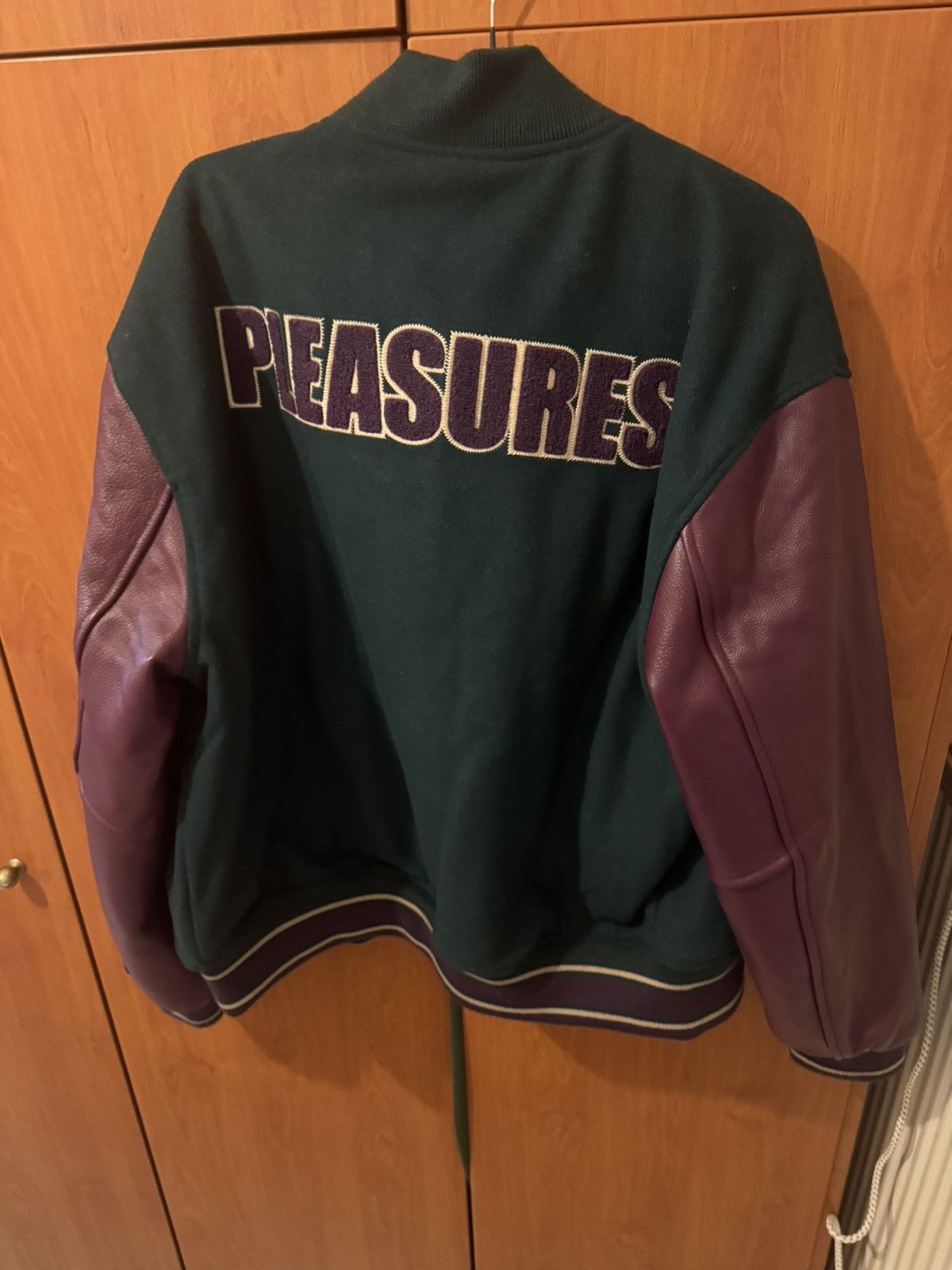 Pleasures PLEASURES Anytime Varsity Jacket Green New Large Size US L / EU 52-54 / 3 - 2 Thumbnail