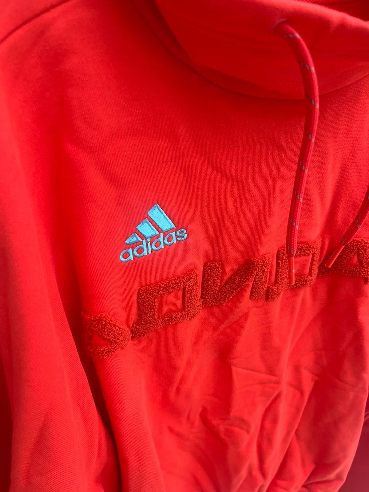 Adidas × Gosha Rubchinskiy Logo Embroidered Cowl Neck Sweater in Orange Size US M / EU 48-50 / 2 - 4 Thumbnail