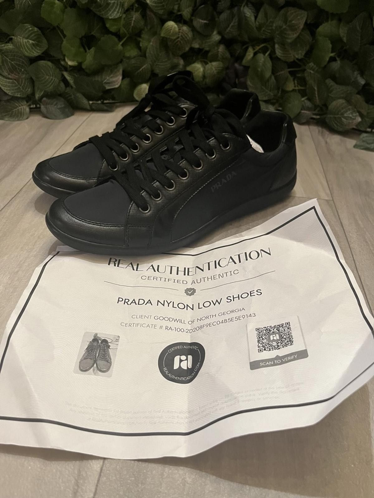 Prada Prada Nylon Low Shoes Men's Sneakers Sz 12 w/ COA Size US 12 / EU 45 - 2 Thumbnail