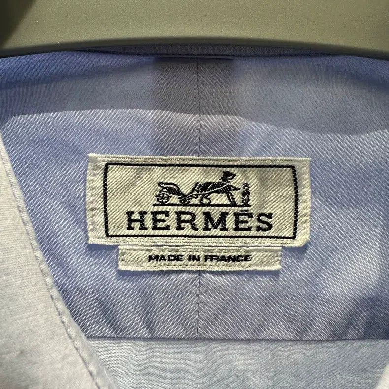 Hermes Hermes size 43 Single Breasted Point Collar Long Sleeve Shi Size US L / EU 52-54 / 3 - 3 Thumbnail