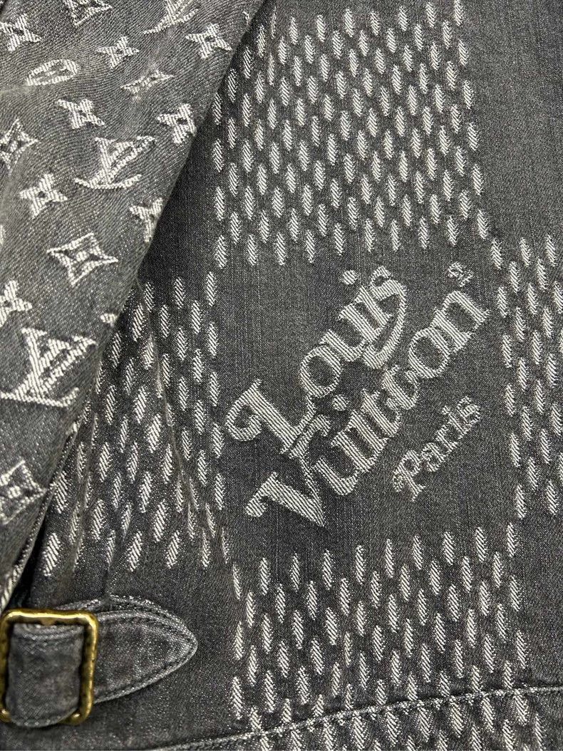 Louis Vuitton Louis Vuitton Denim Jacket Black NIGO Design-2506 Size US L / EU 52-54 / 3 - 3 Thumbnail