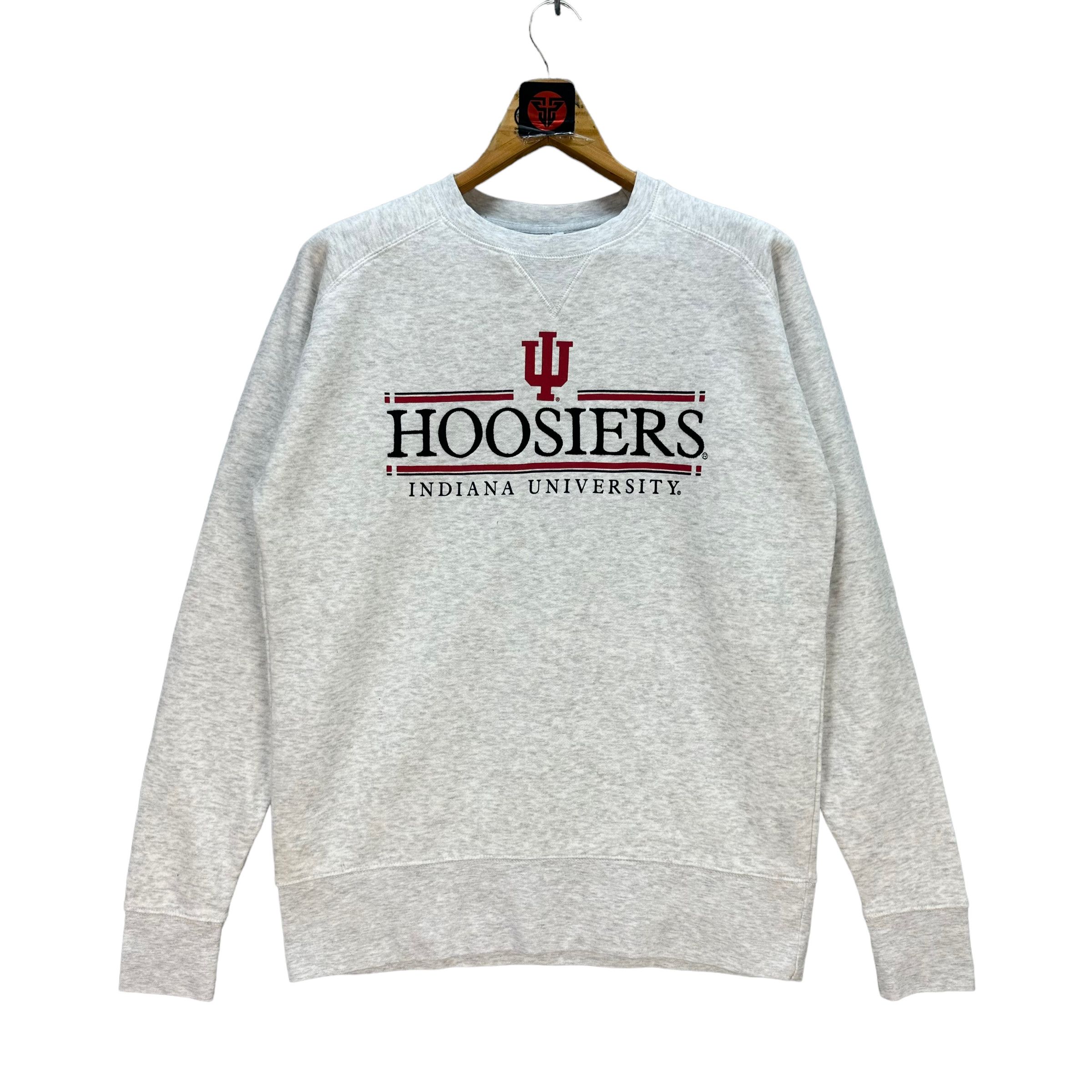 image of Hoosiers Indiana University Champion Sweatshirts 7506-149 in Grey, Men's (Size Medium)
