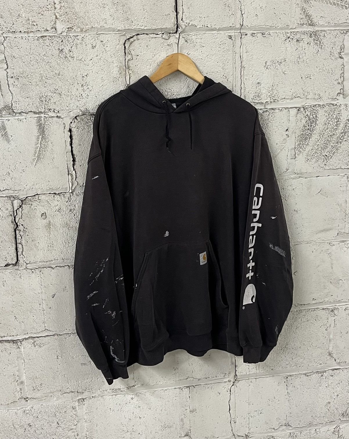 Carhartt Thrashed and faded carhartt hoodie earth tone boxy rare Size US XXL / EU 58 / 5 - 1 Thumbnail