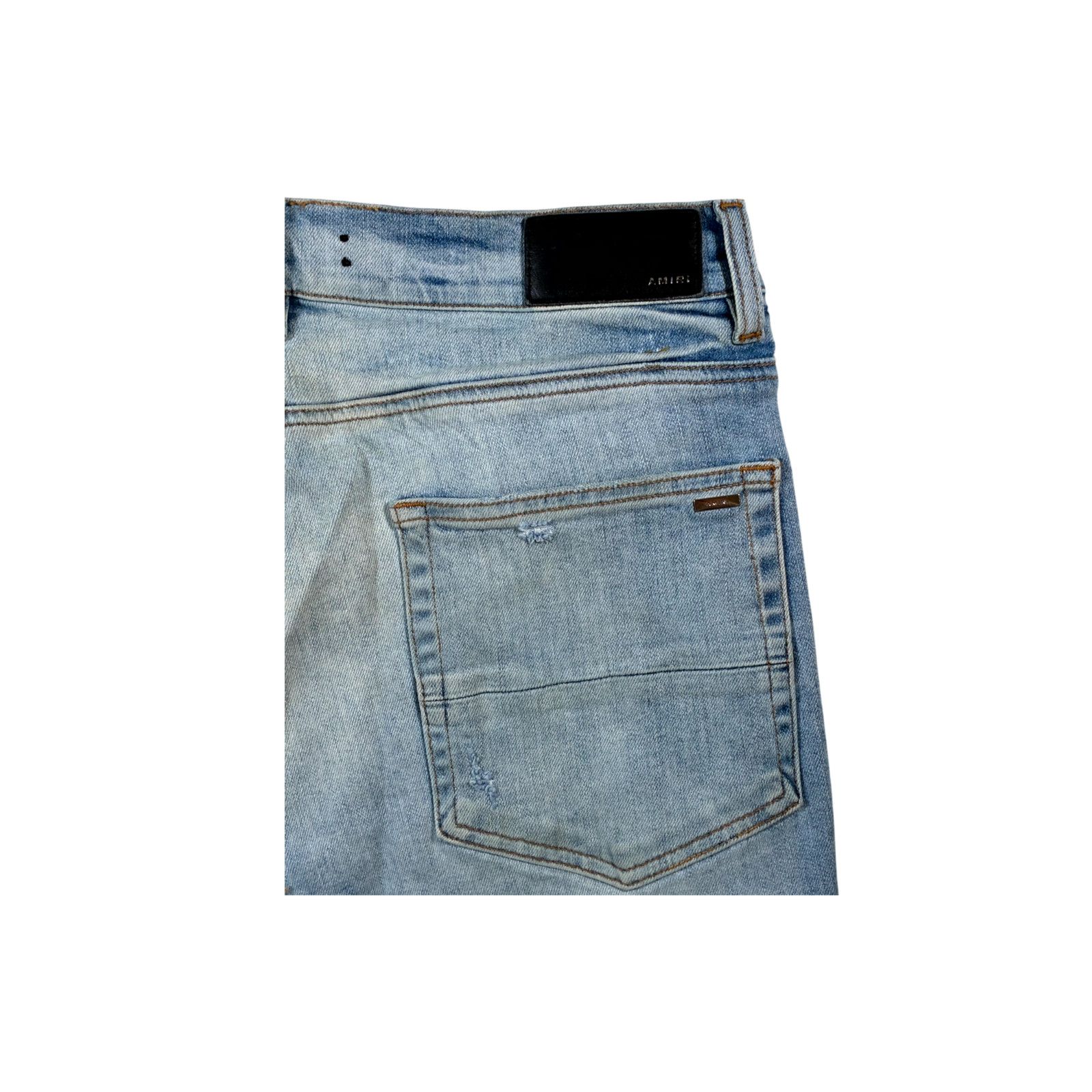 Amiri Amiri MX1 Map Patch Light Wash Jeans Size US 34 / EU 50 - 3 Thumbnail