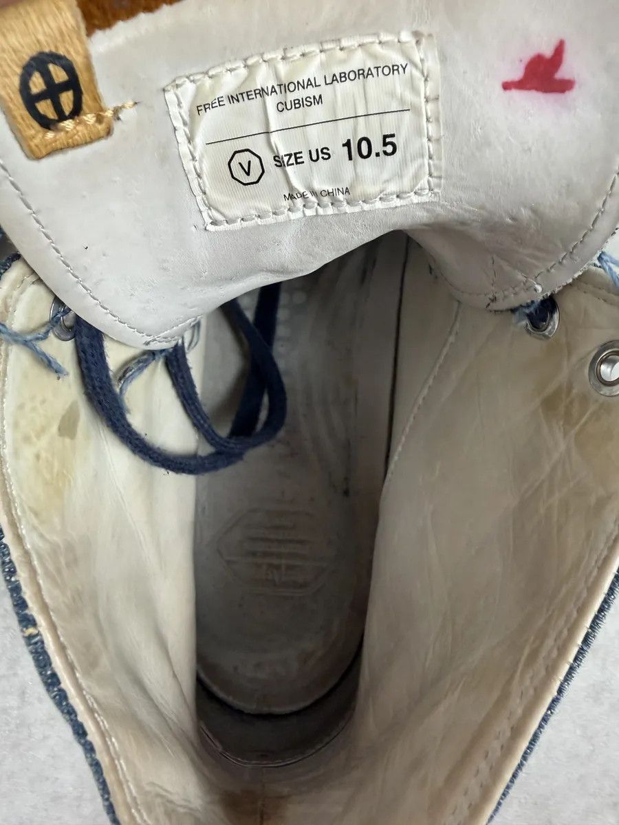 Visvim Visvim Skagway High Blue Japanese Denim Sneakers Size US 11.5 / EU 44-45 - 5 Thumbnail