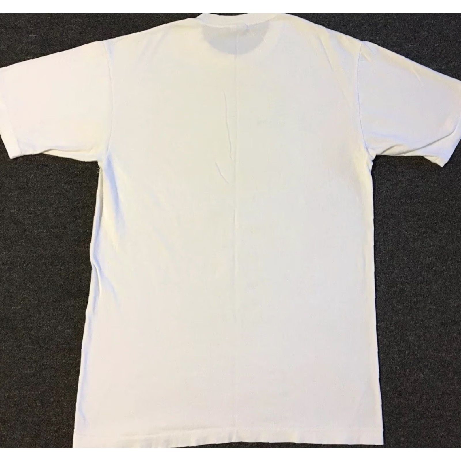 Vintage VINTAGE Shirt Men L White 90s Distressed Trendy Grunge Punk Biker Tattoo Track Trucker Skate Surf 80s 90s Size US L / EU 52-54 / 3 - 2 Thumbnail